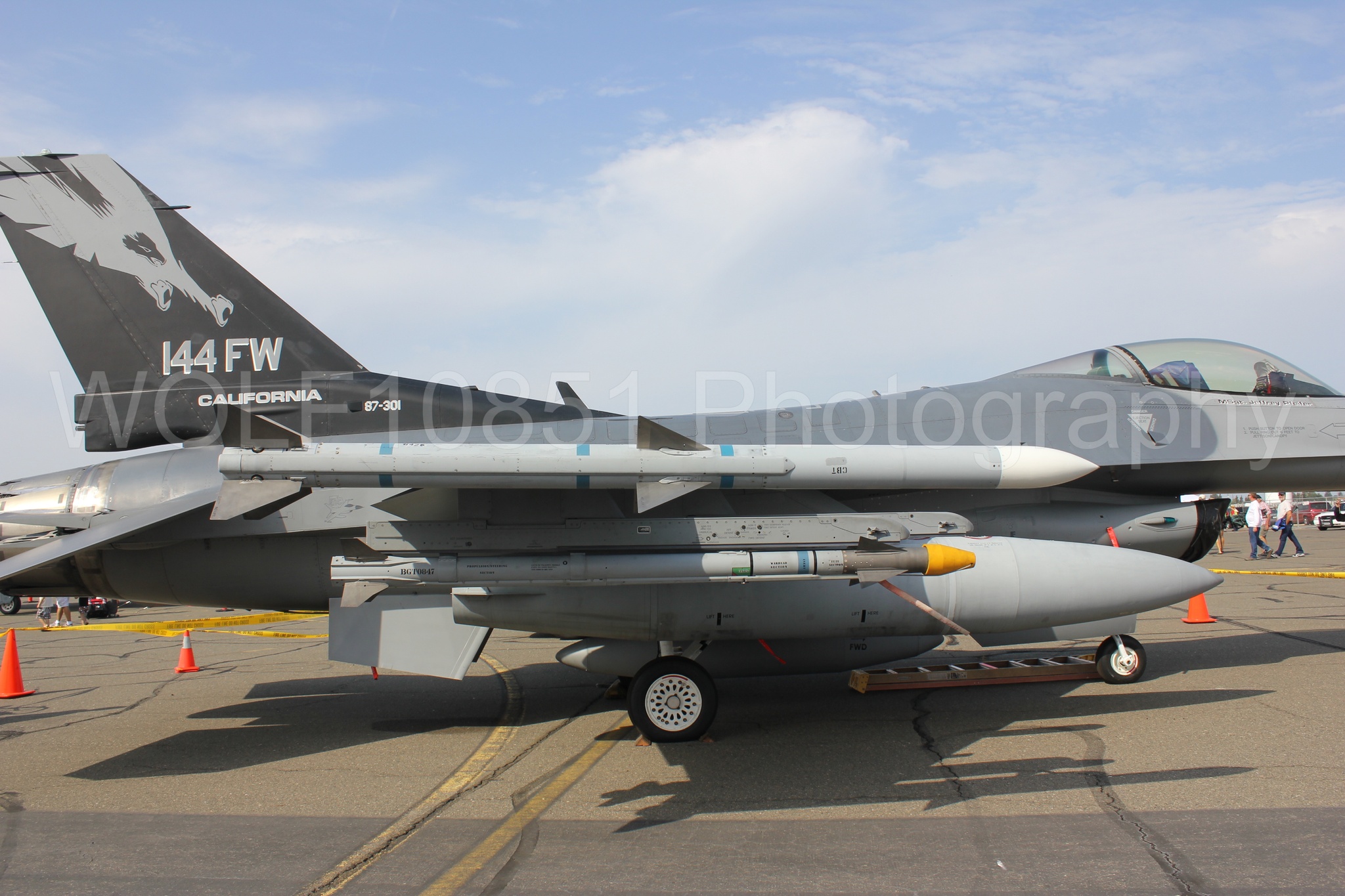 Aviation photography by WOLF10851 featuring F-16 Fighting Falcon, Static Display, California Capital Airshow 2011.