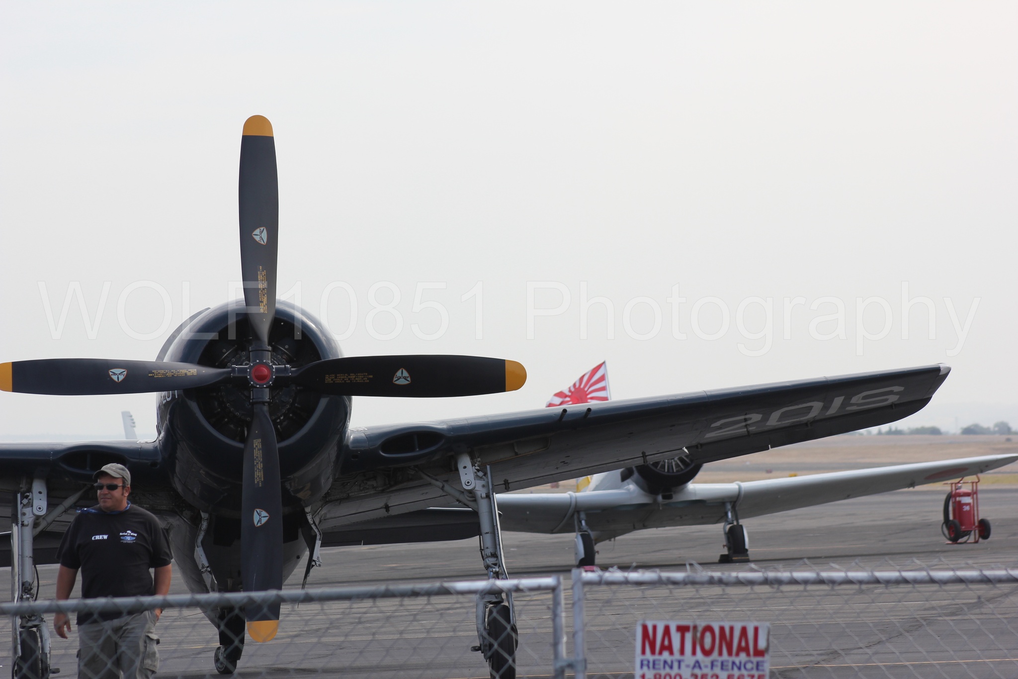 Aviation photography by WOLF10851 featuring Static Display, California Capital Airshow 2011, f-8f Bearcat.