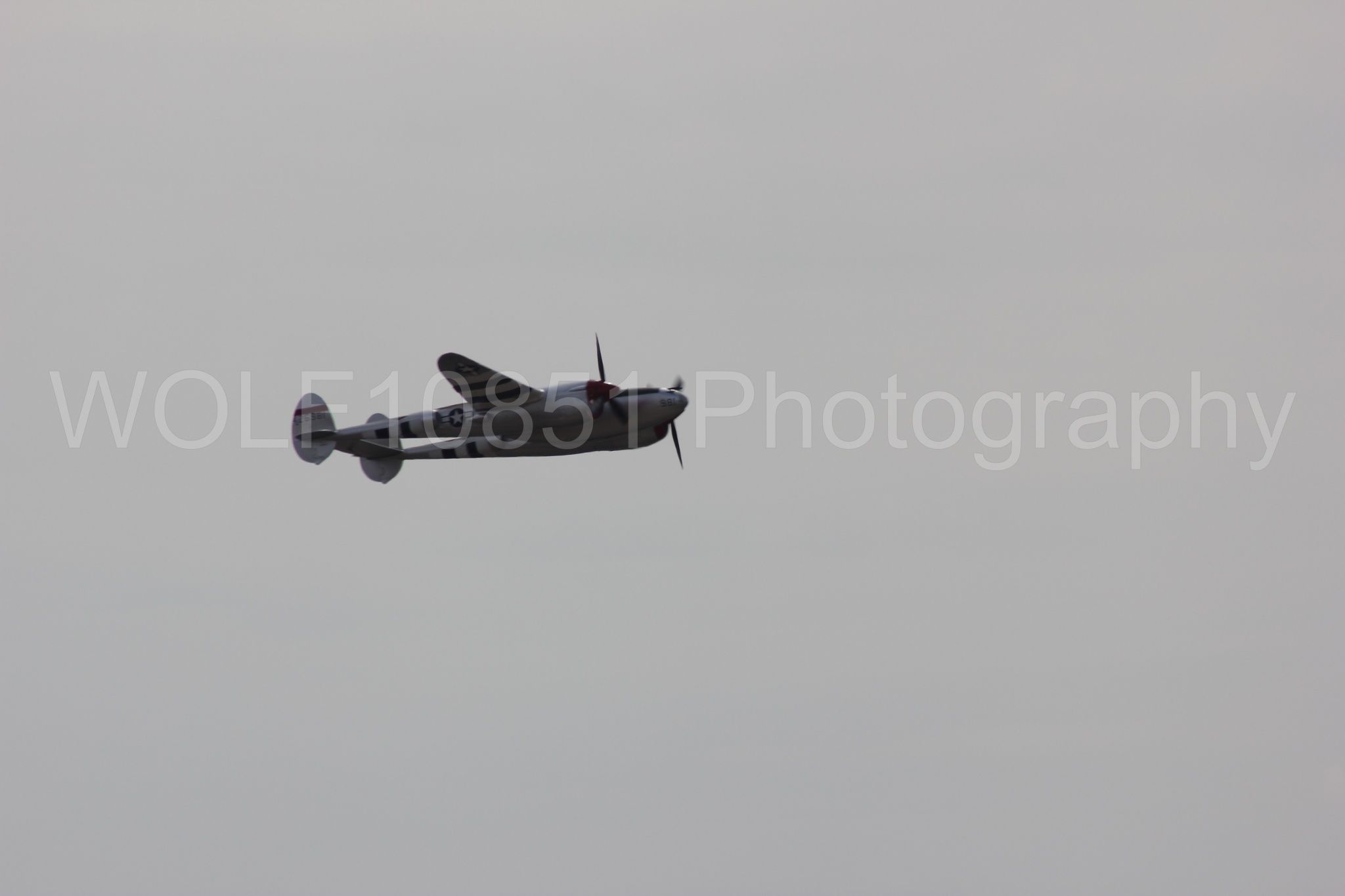 Aviation photography by WOLF10851 featuring P-38 Lightning, Honey Bunny, California Capital Airshow 2011.