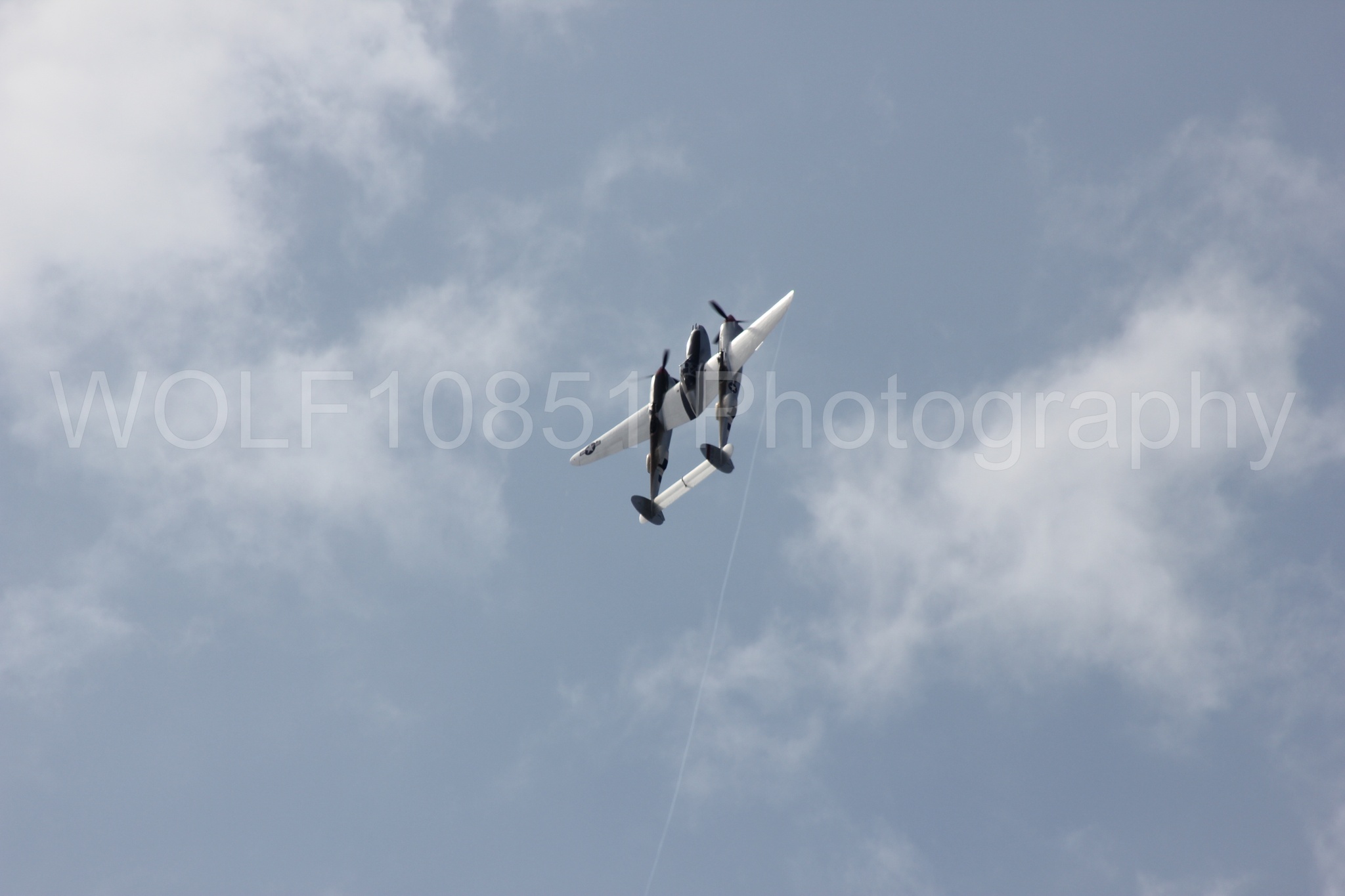 Aviation photography by WOLF10851 featuring P-38 Lightning, Honey Bunny, California Capital Airshow 2011.