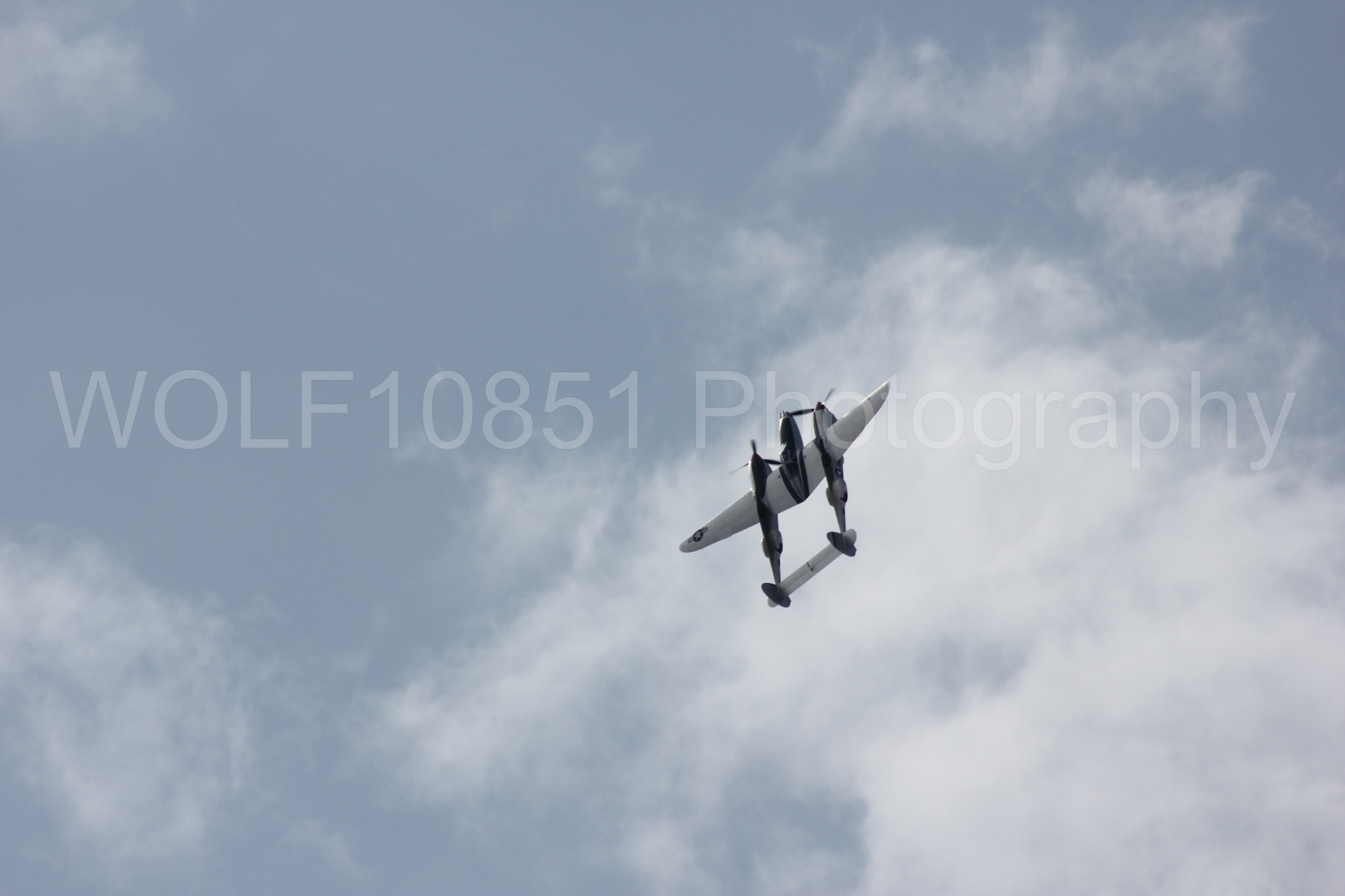 Aviation photography by WOLF10851 featuring P-38 Lightning, Honey Bunny, California Capital Airshow 2011.