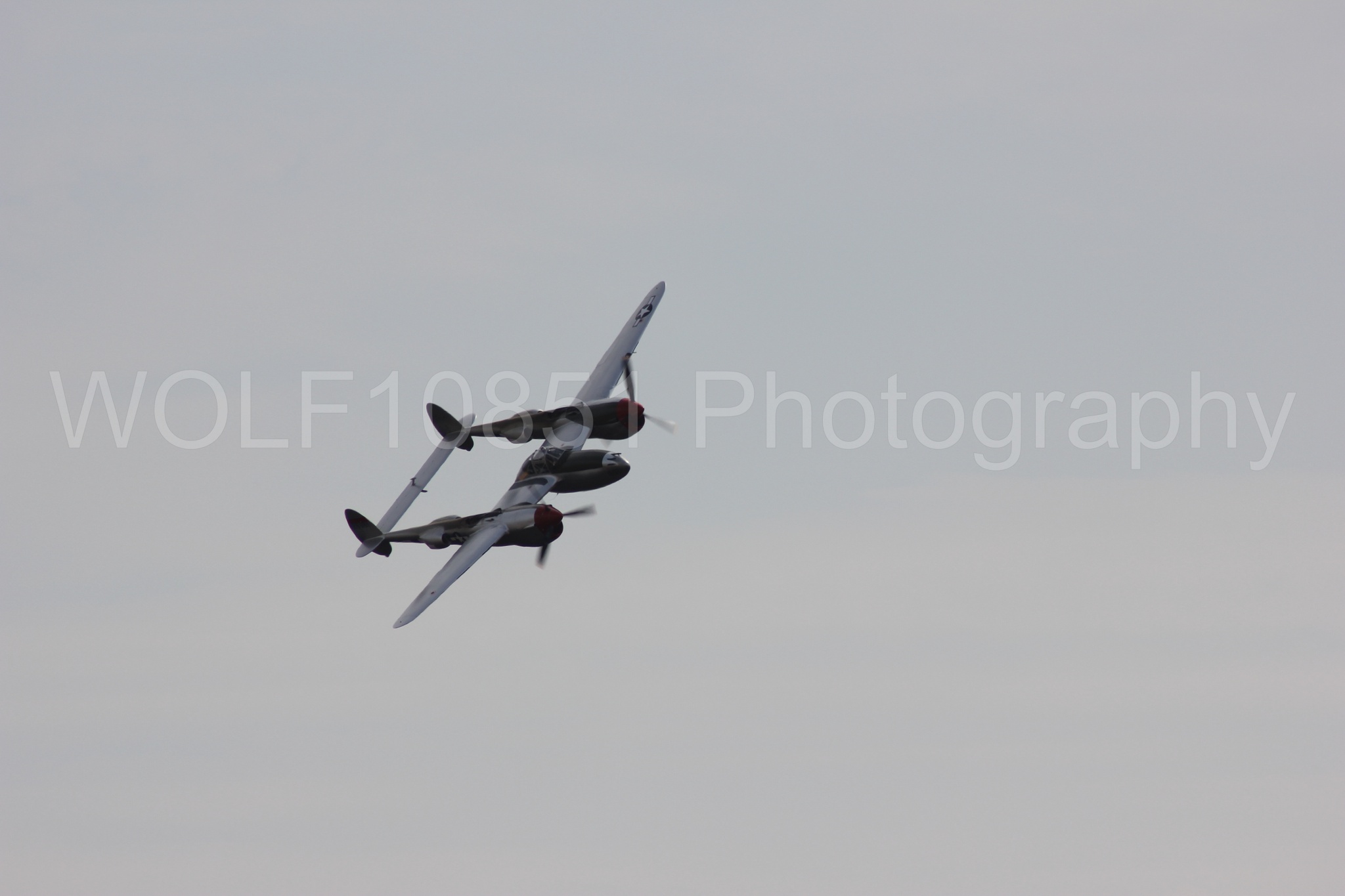 Aviation photography by WOLF10851 featuring P-38 Lightning, Honey Bunny, California Capital Airshow 2011.