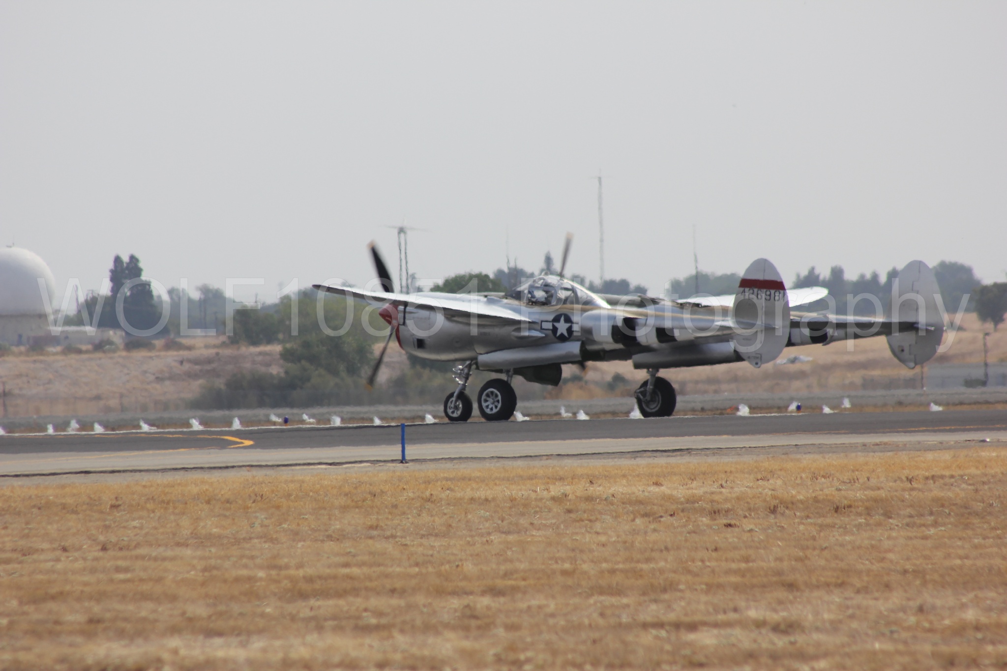 Aviation photography by WOLF10851 featuring P-38 Lightning, Honey Bunny, California Capital Airshow 2011.
