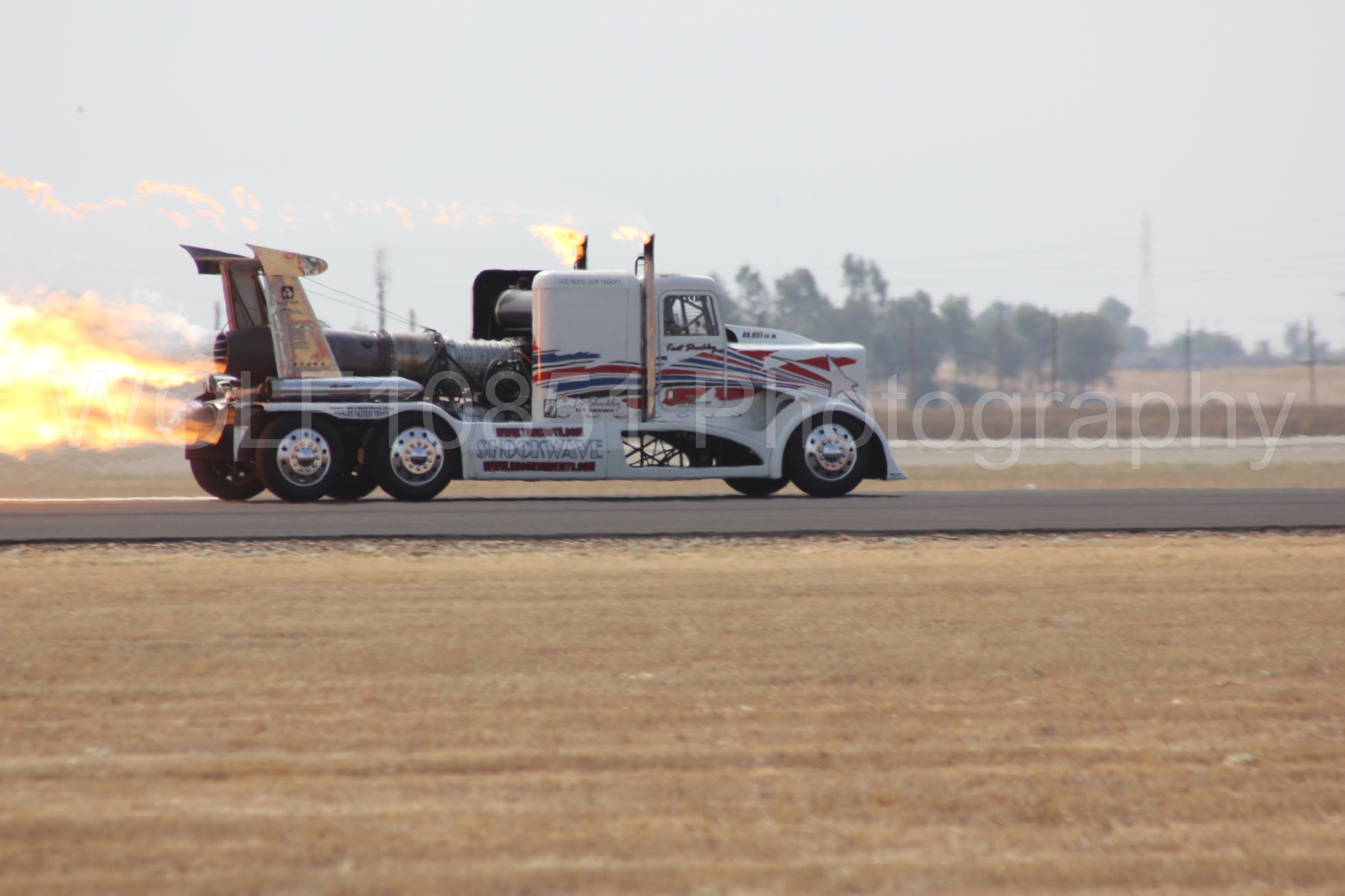 Aviation photography by WOLF10851 featuring California Capital Airshow 2011, ShockWave Jet Truck.