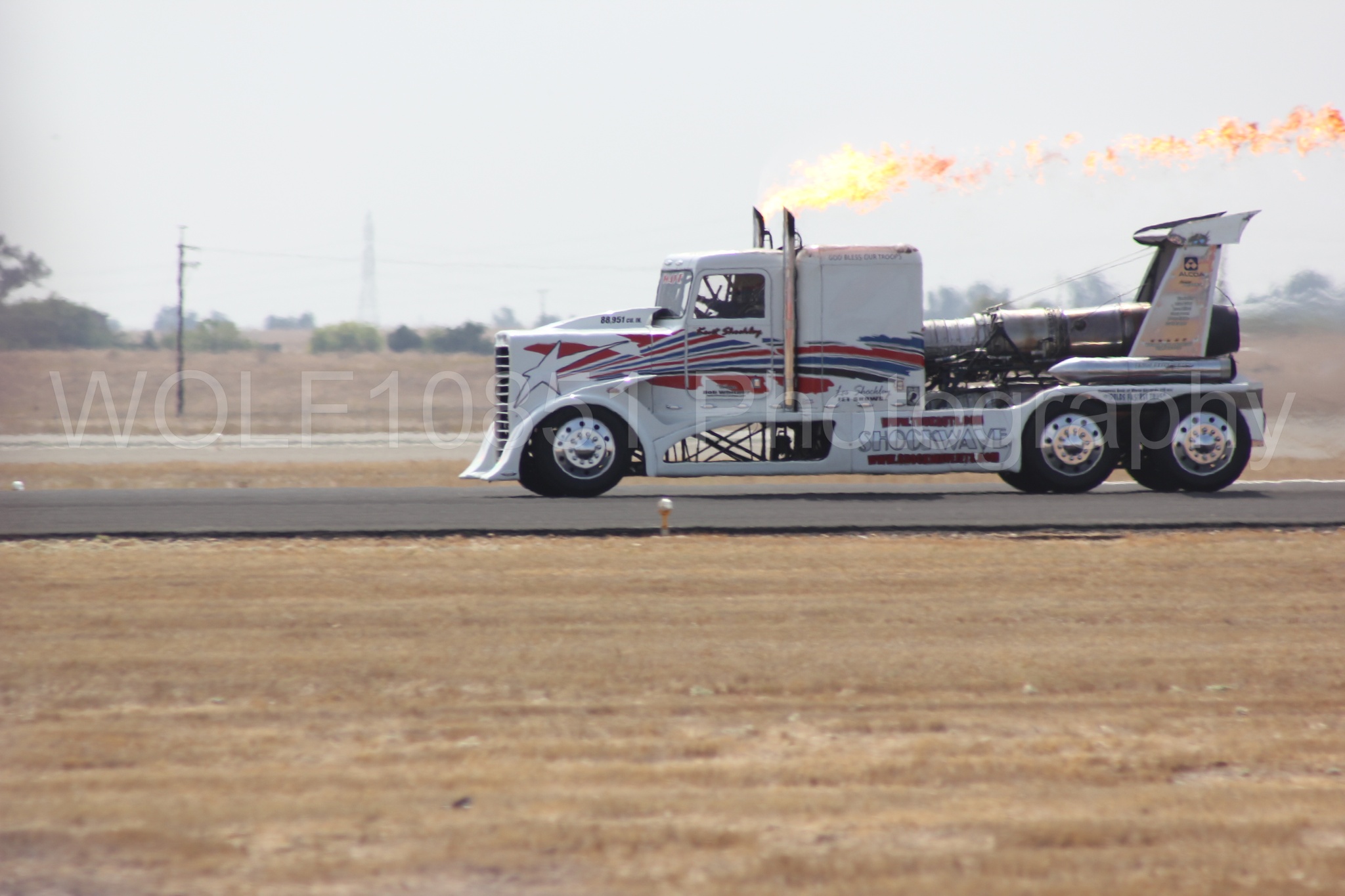 Aviation photography by WOLF10851 featuring California Capital Airshow 2011, ShockWave Jet Truck.