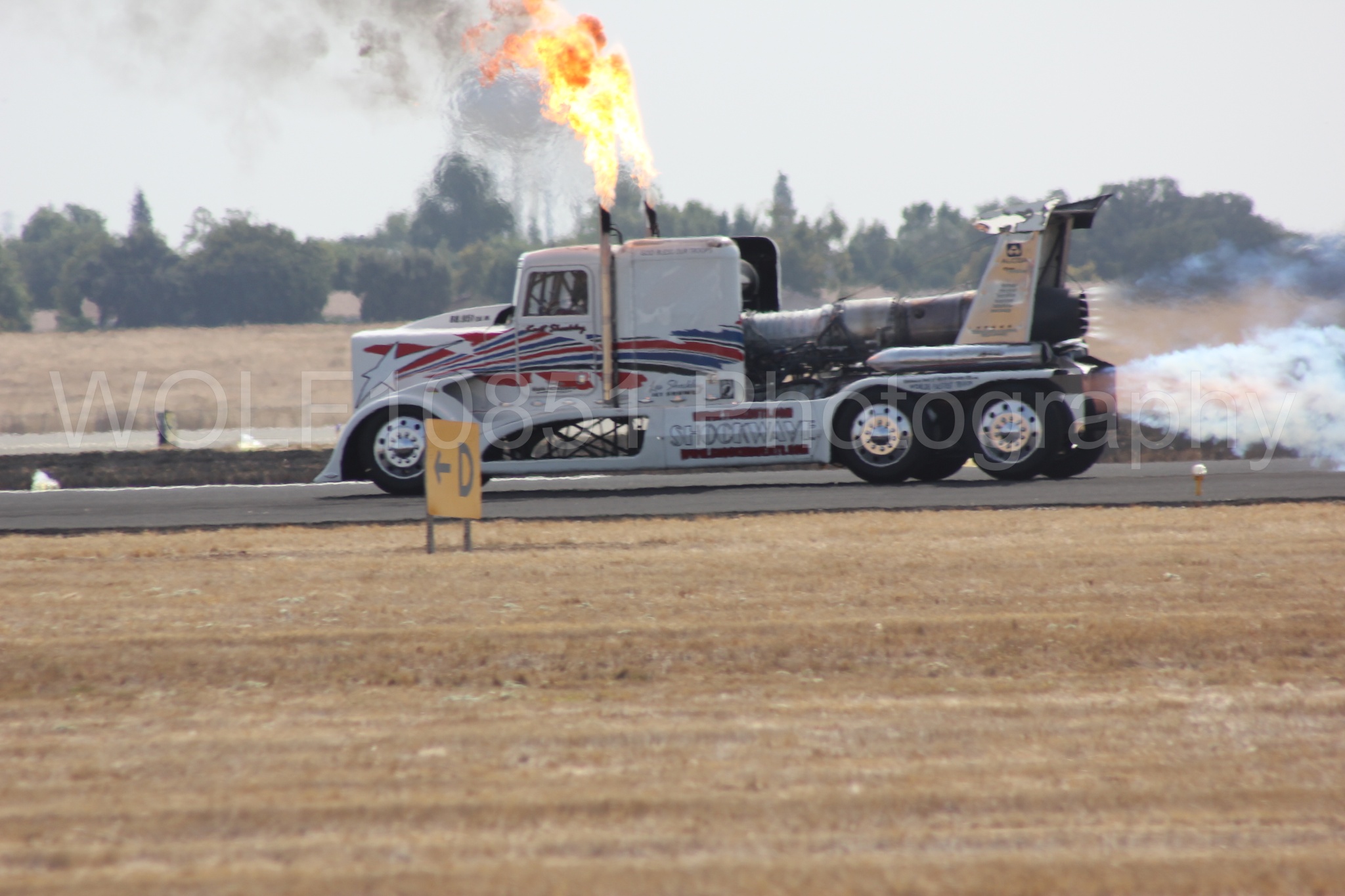 Aviation photography by WOLF10851 featuring California Capital Airshow 2011, ShockWave Jet Truck.