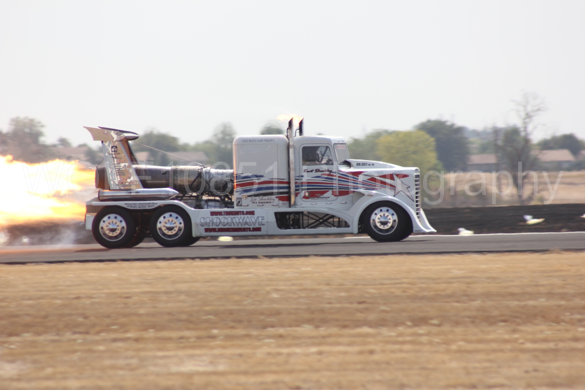 Aviation photography by WOLF10851 featuring Featured, California Capital Airshow 2011, ShockWave Jet Truck, Rare & Historic.