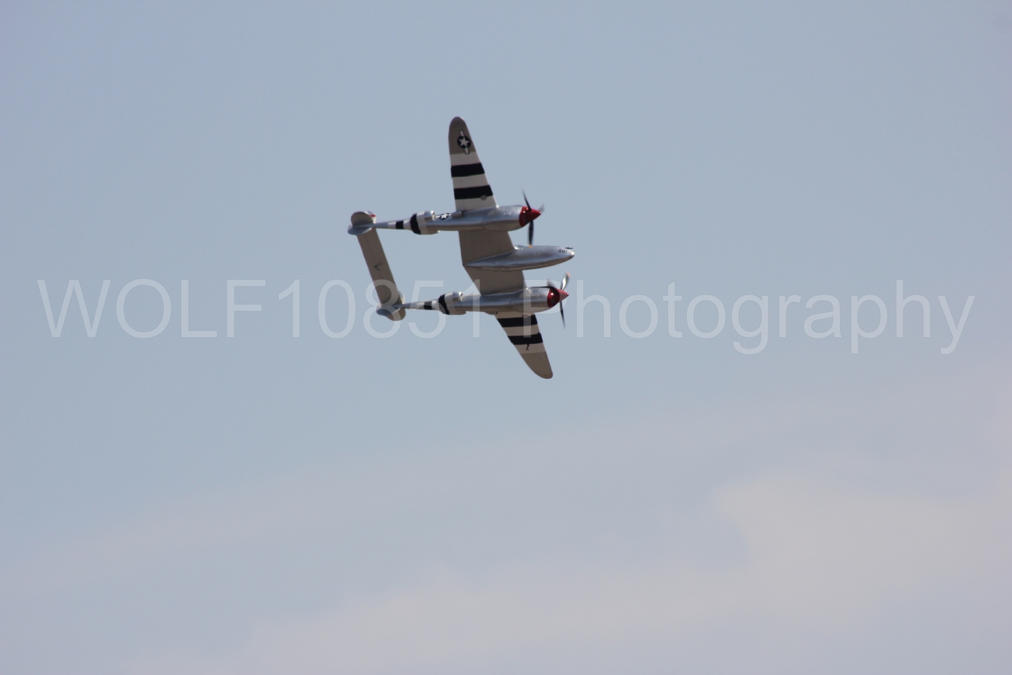 Aviation photography by WOLF10851 featuring P-38 Lightning, Honey Bunny, California Capital Airshow 2011.