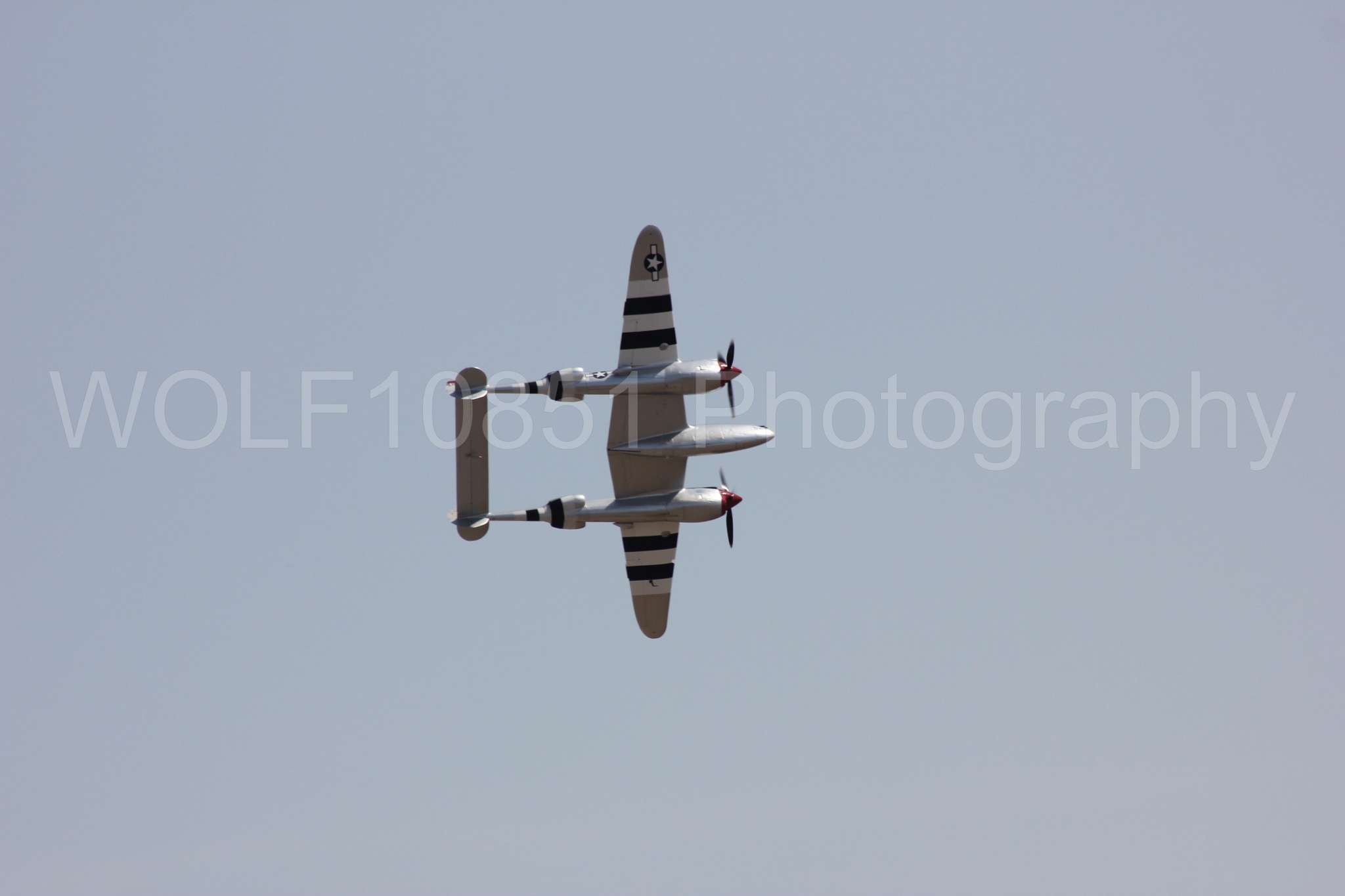 Aviation photography by WOLF10851 featuring P-38 Lightning, Honey Bunny, California Capital Airshow 2011.