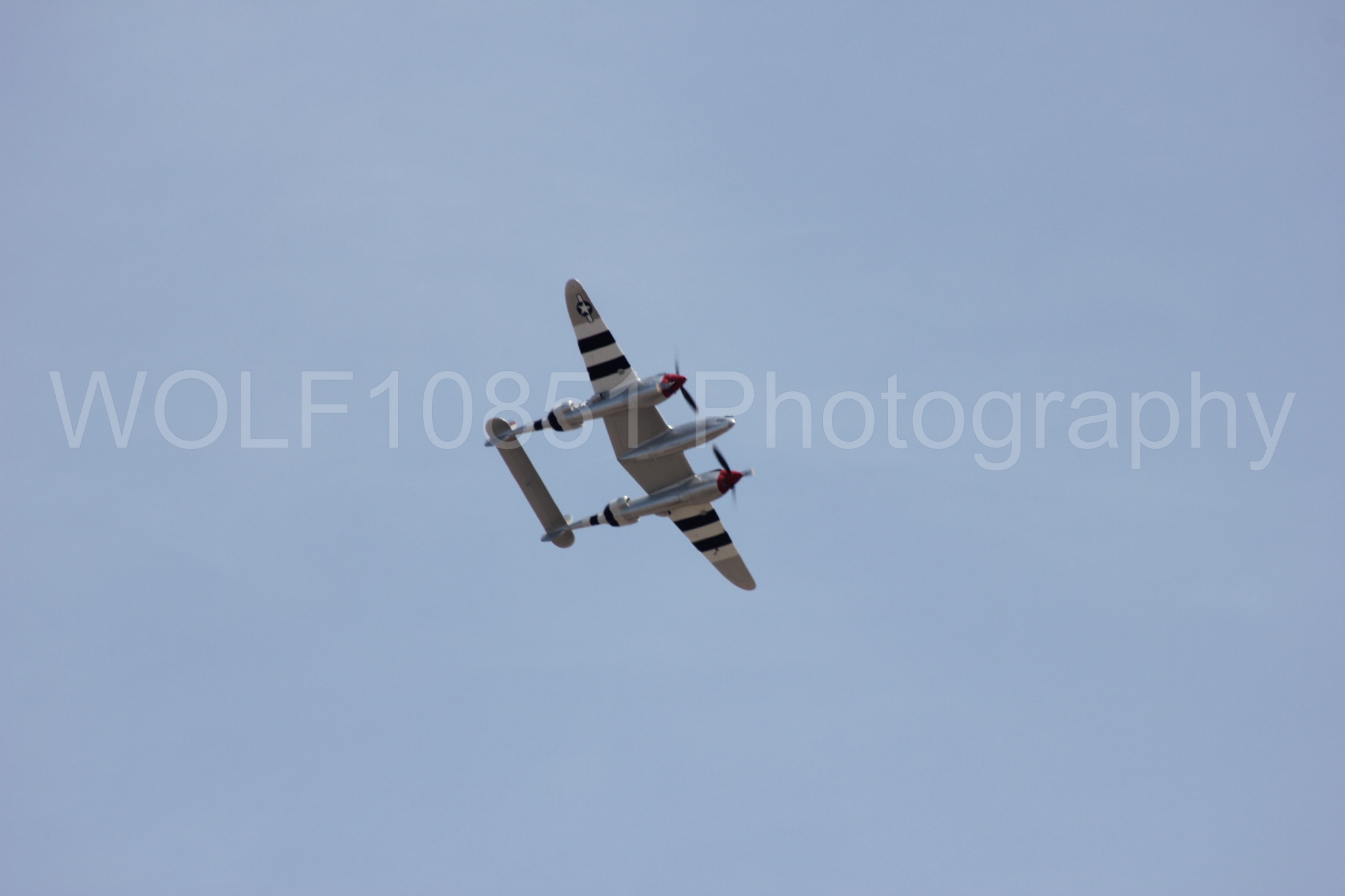 Aviation photography by WOLF10851 featuring P-38 Lightning, Honey Bunny, California Capital Airshow 2011.