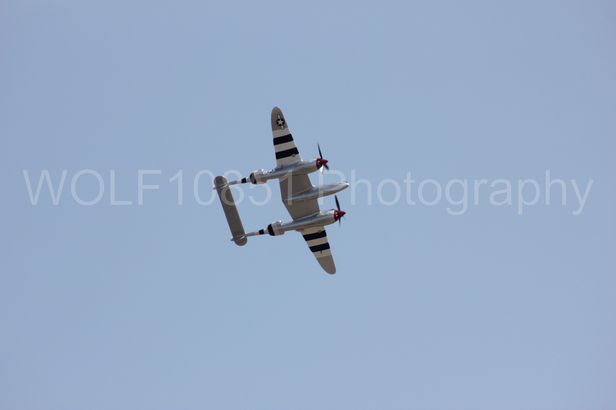 Aviation photography by WOLF10851 featuring P-38 Lightning, Honey Bunny, California Capital Airshow 2011.
