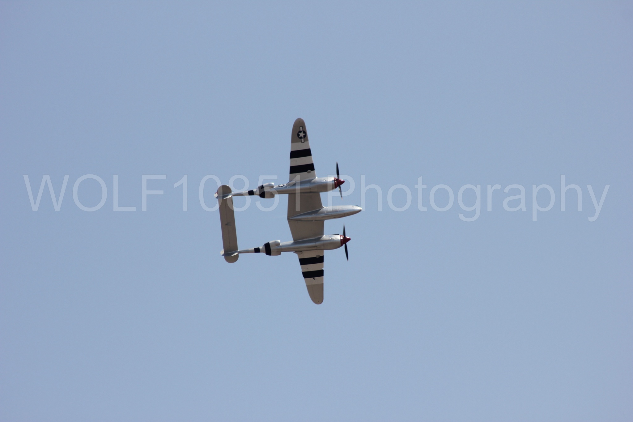 Aviation photography by WOLF10851 featuring P-38 Lightning, Honey Bunny, California Capital Airshow 2011.
