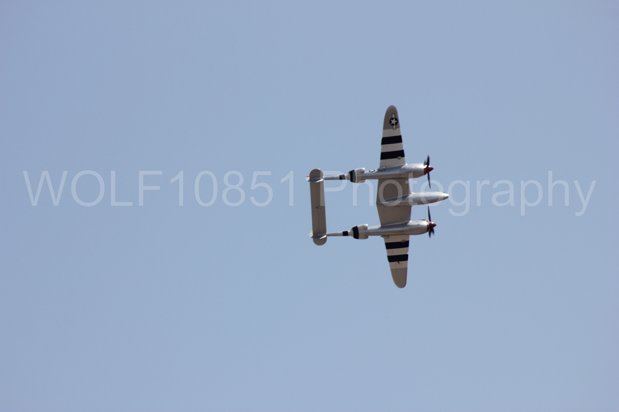 Aviation photography by WOLF10851 featuring P-38 Lightning, Honey Bunny, California Capital Airshow 2011.