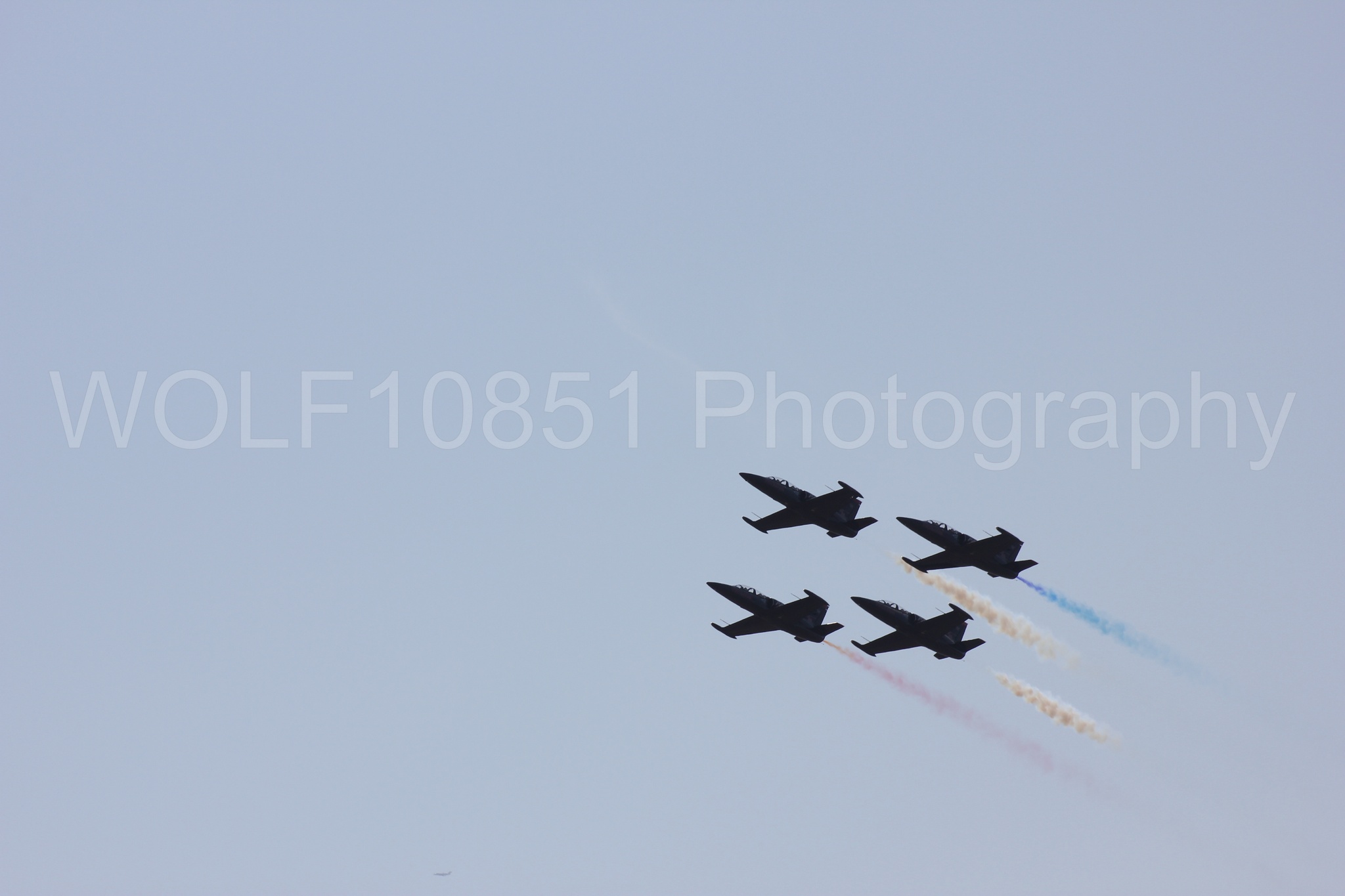Aviation photography by WOLF10851 featuring L-39 Albatros, The Patriots Jet Demonstration Team, All Black Red lettering, California Capital Airshow 2011.