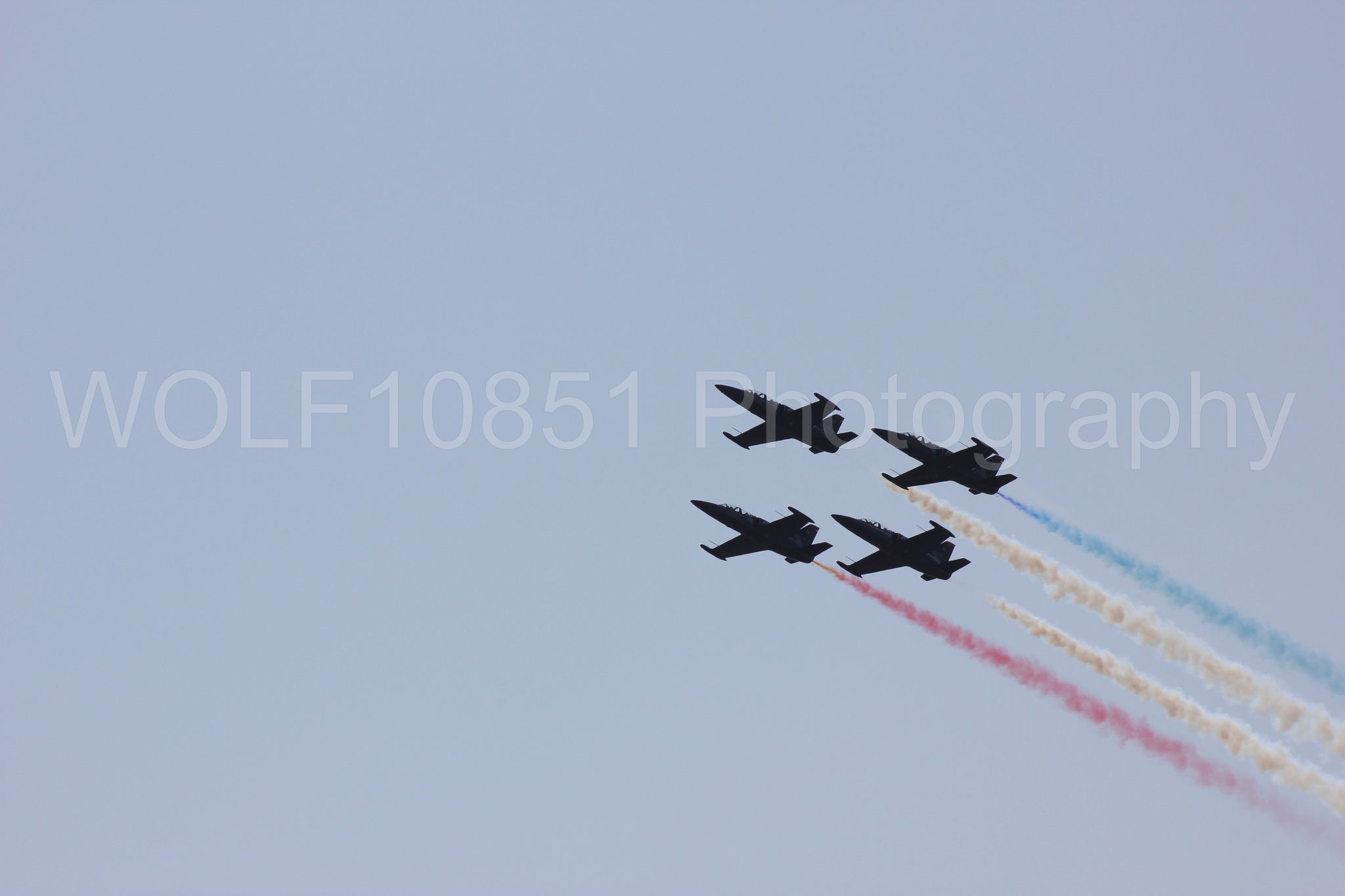 Aviation photography by WOLF10851 featuring L-39 Albatros, The Patriots Jet Demonstration Team, All Black Red lettering, California Capital Airshow 2011.