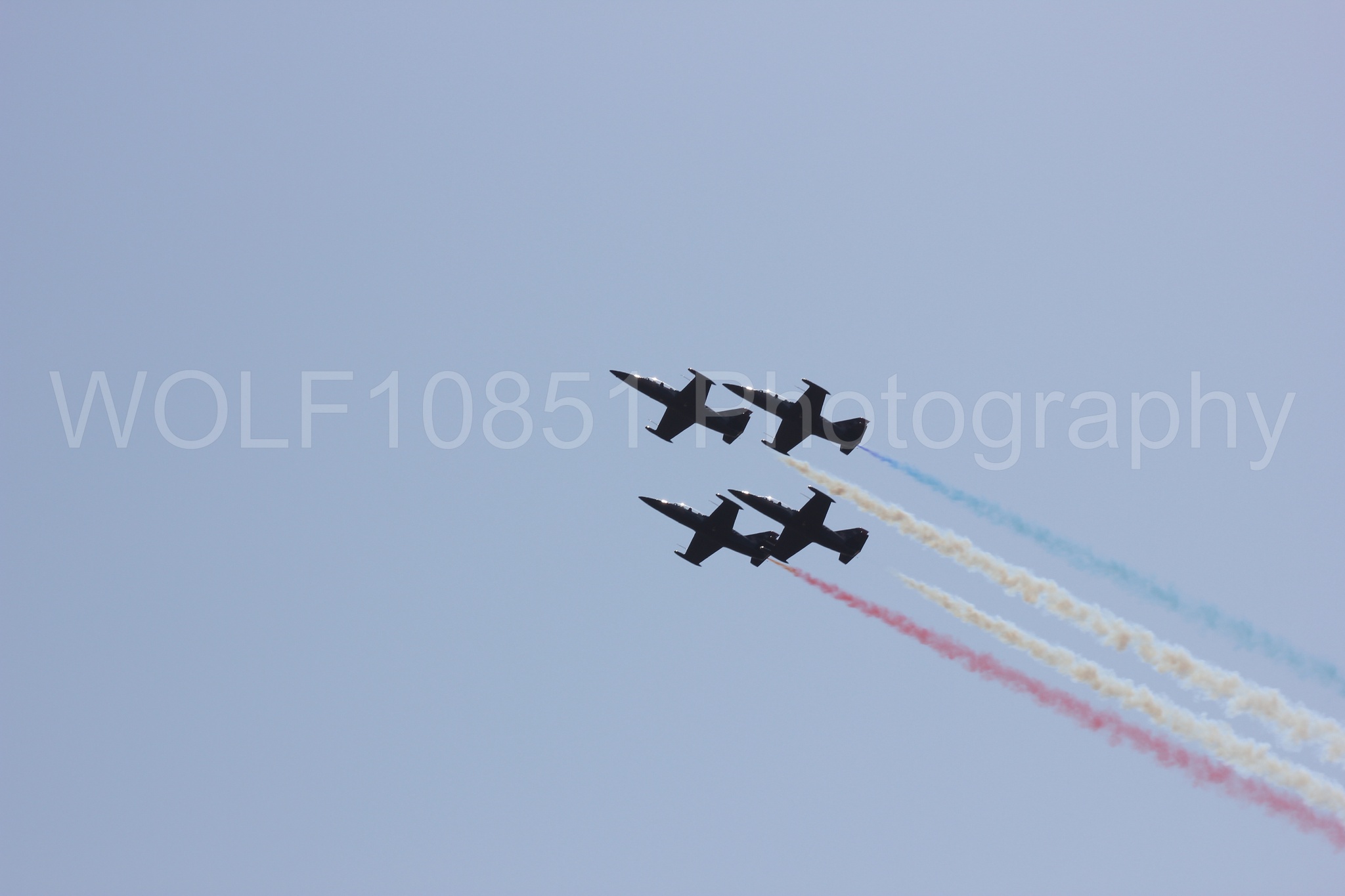 Aviation photography by WOLF10851 featuring L-39 Albatros, The Patriots Jet Demonstration Team, All Black Red lettering, California Capital Airshow 2011.