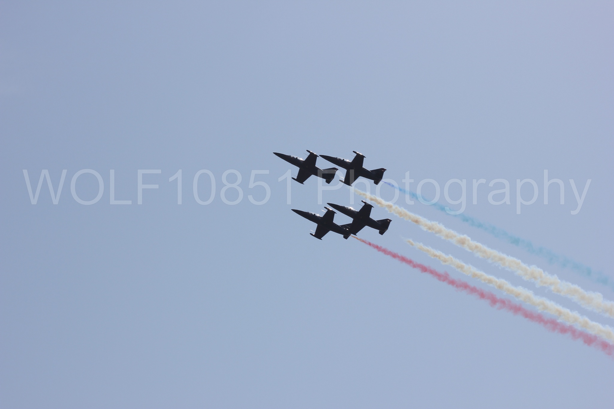 Aviation photography by WOLF10851 featuring L-39 Albatros, The Patriots Jet Demonstration Team, All Black Red lettering, California Capital Airshow 2011.