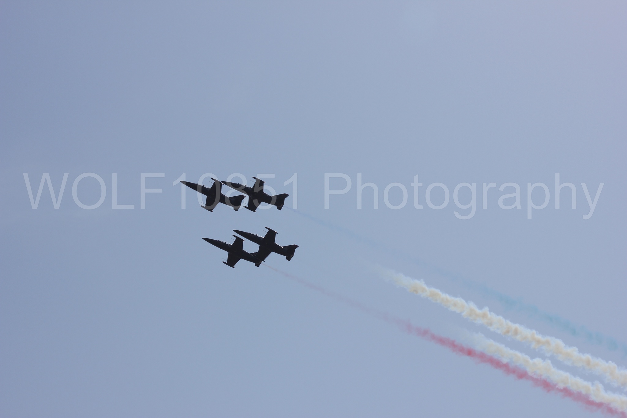 Aviation photography by WOLF10851 featuring L-39 Albatros, The Patriots Jet Demonstration Team, All Black Red lettering, California Capital Airshow 2011.