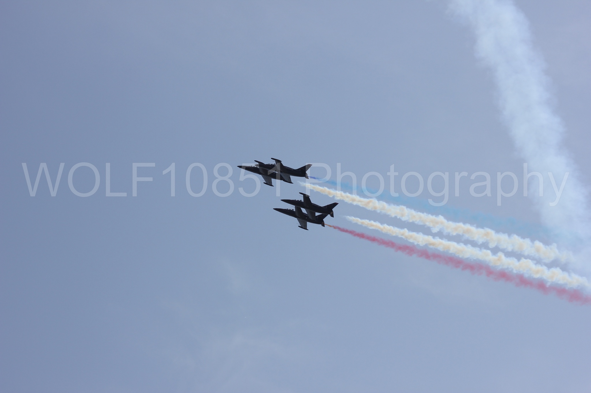 Aviation photography by WOLF10851 featuring L-39 Albatros, The Patriots Jet Demonstration Team, All Black Red lettering, California Capital Airshow 2011.