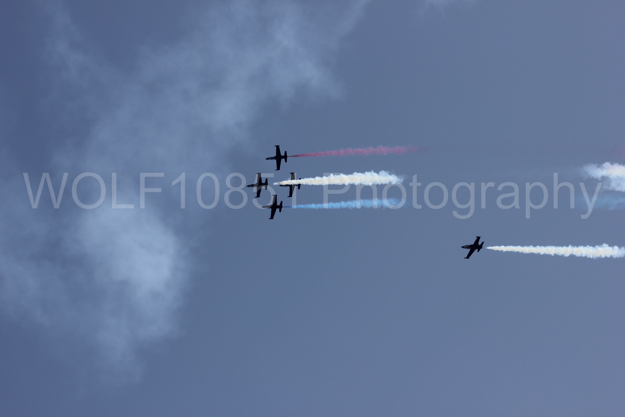 Aviation photography by WOLF10851 featuring L-39 Albatros, The Patriots Jet Demonstration Team, All Black Red lettering, California Capital Airshow 2011.