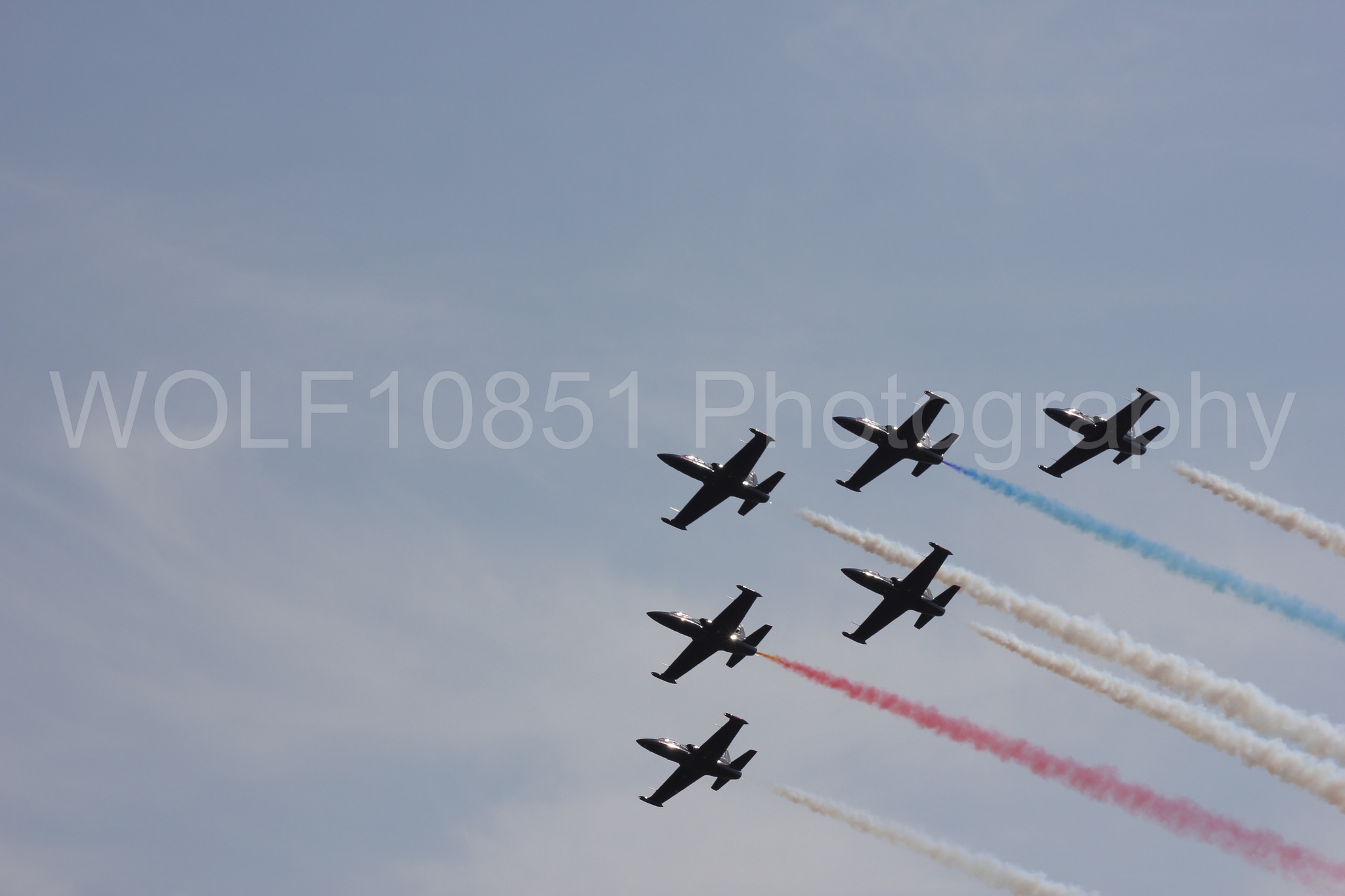 Aviation photography by WOLF10851 featuring L-39 Albatros, The Patriots Jet Demonstration Team, All Black Red lettering, California Capital Airshow 2011.