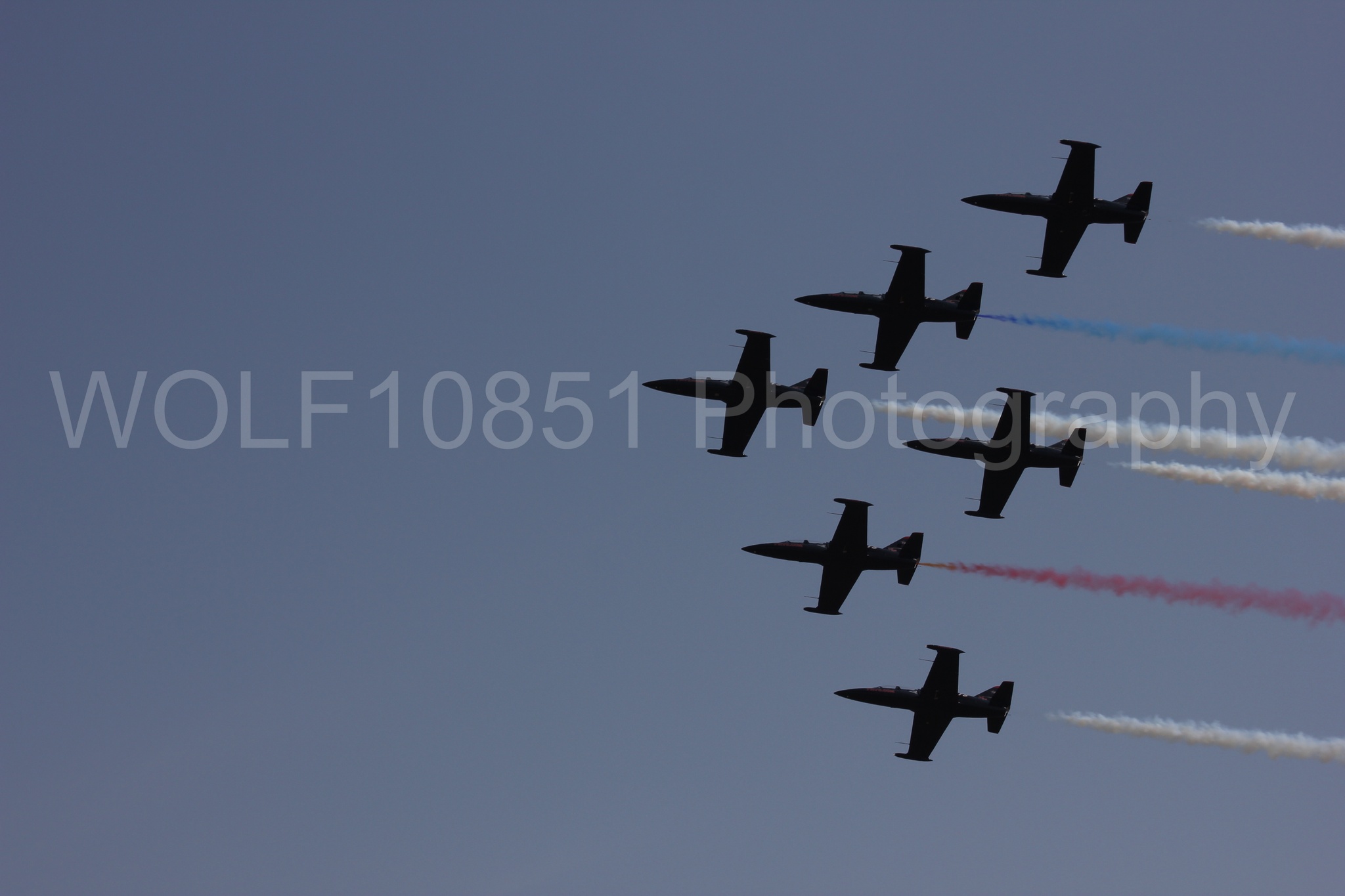 Aviation photography by WOLF10851 featuring L-39 Albatros, The Patriots Jet Demonstration Team, All Black Red lettering, California Capital Airshow 2011.