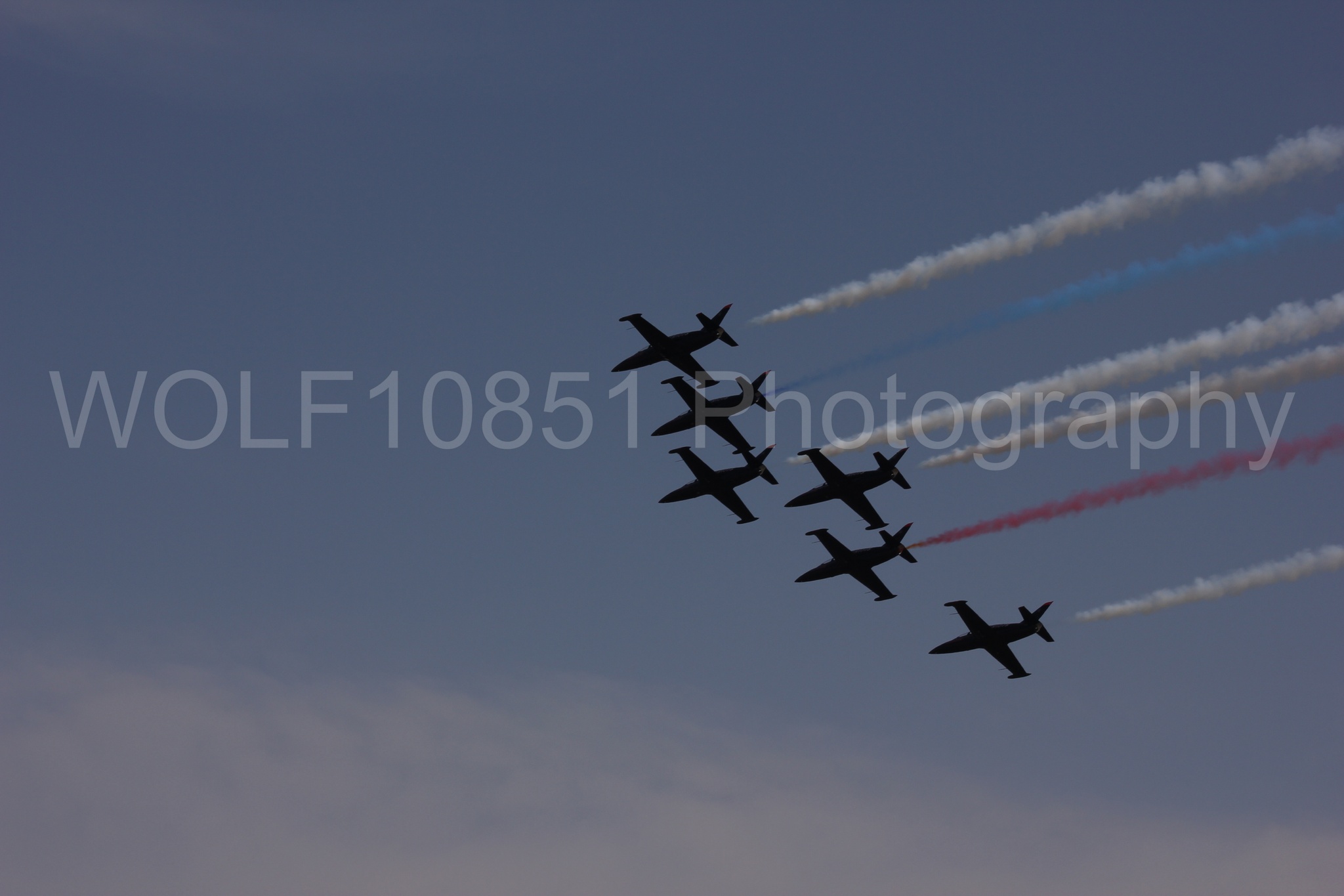 Aviation photography by WOLF10851 featuring L-39 Albatros, The Patriots Jet Demonstration Team, All Black Red lettering, California Capital Airshow 2011.