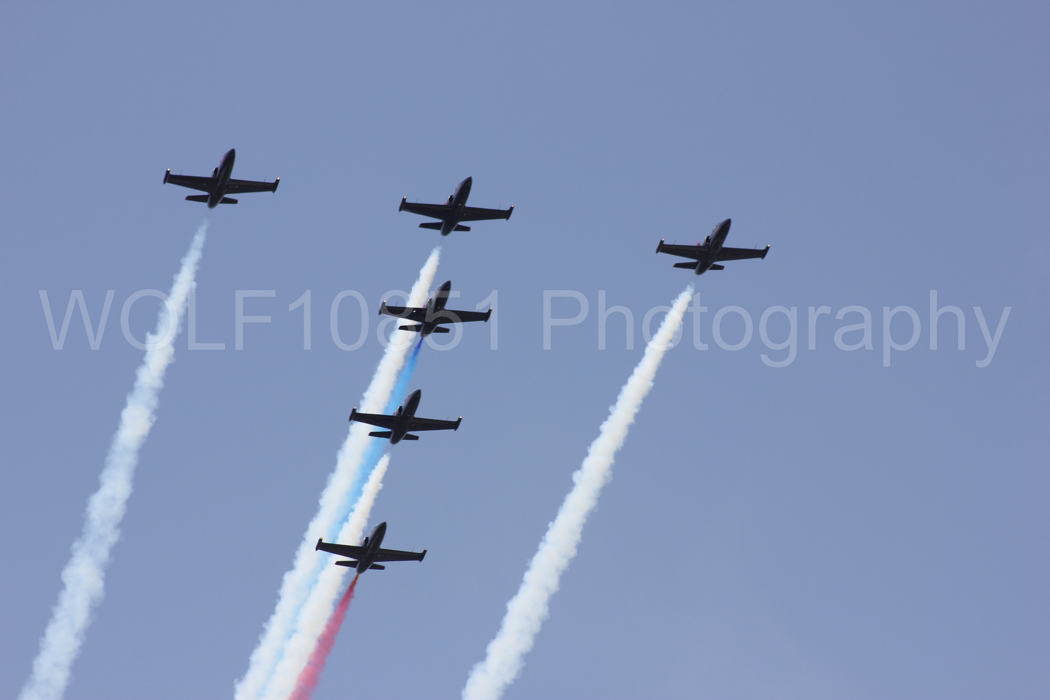 Aviation photography by WOLF10851 featuring L-39 Albatros, The Patriots Jet Demonstration Team, All Black Red lettering, California Capital Airshow 2011.