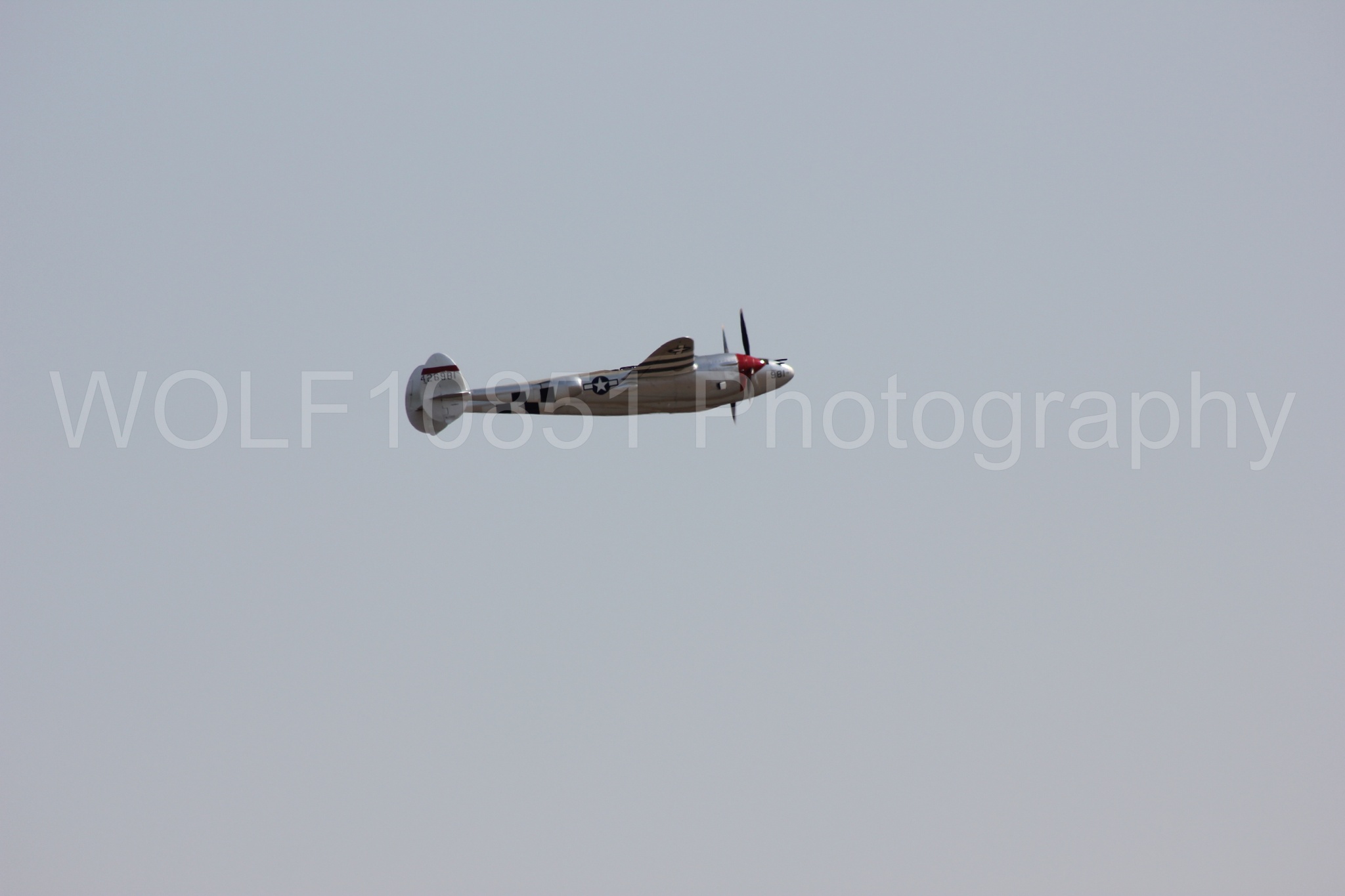 Aviation photography by WOLF10851 featuring P-38 Lightning, Honey Bunny, California Capital Airshow 2011.