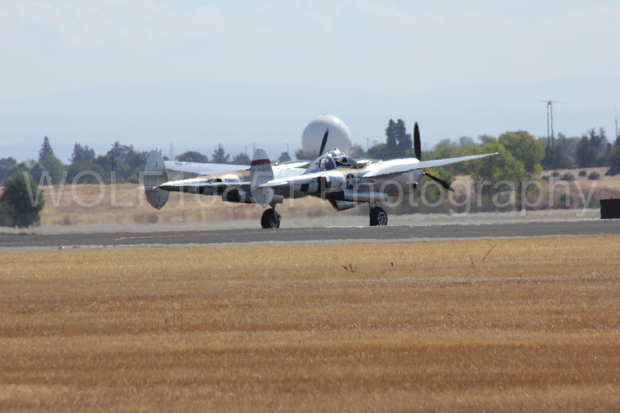 Aviation photography by WOLF10851 featuring P-38 Lightning, Honey Bunny, California Capital Airshow 2012.