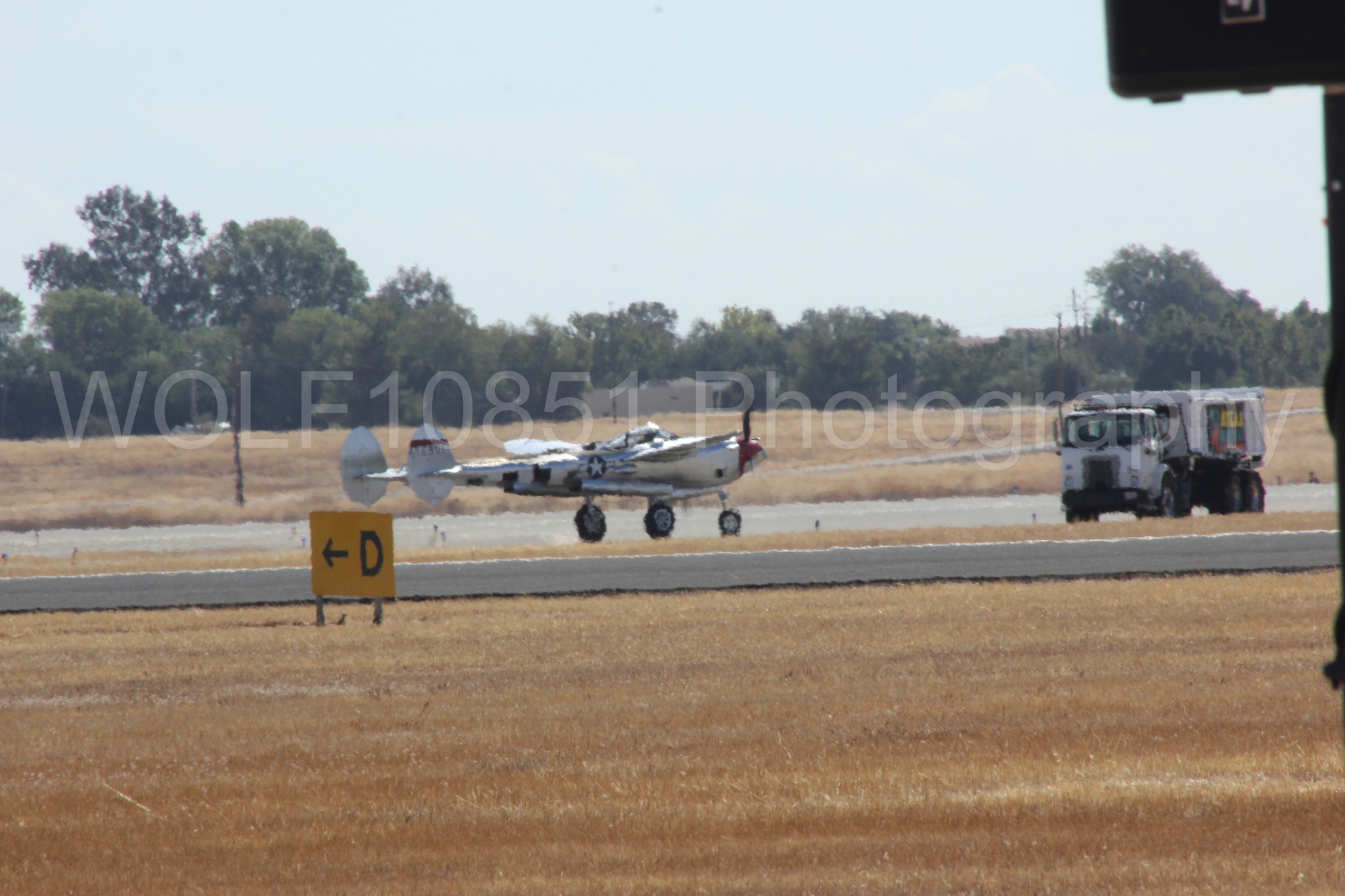 Aviation photography by WOLF10851 featuring P-38 Lightning, Honey Bunny, California Capital Airshow 2012.