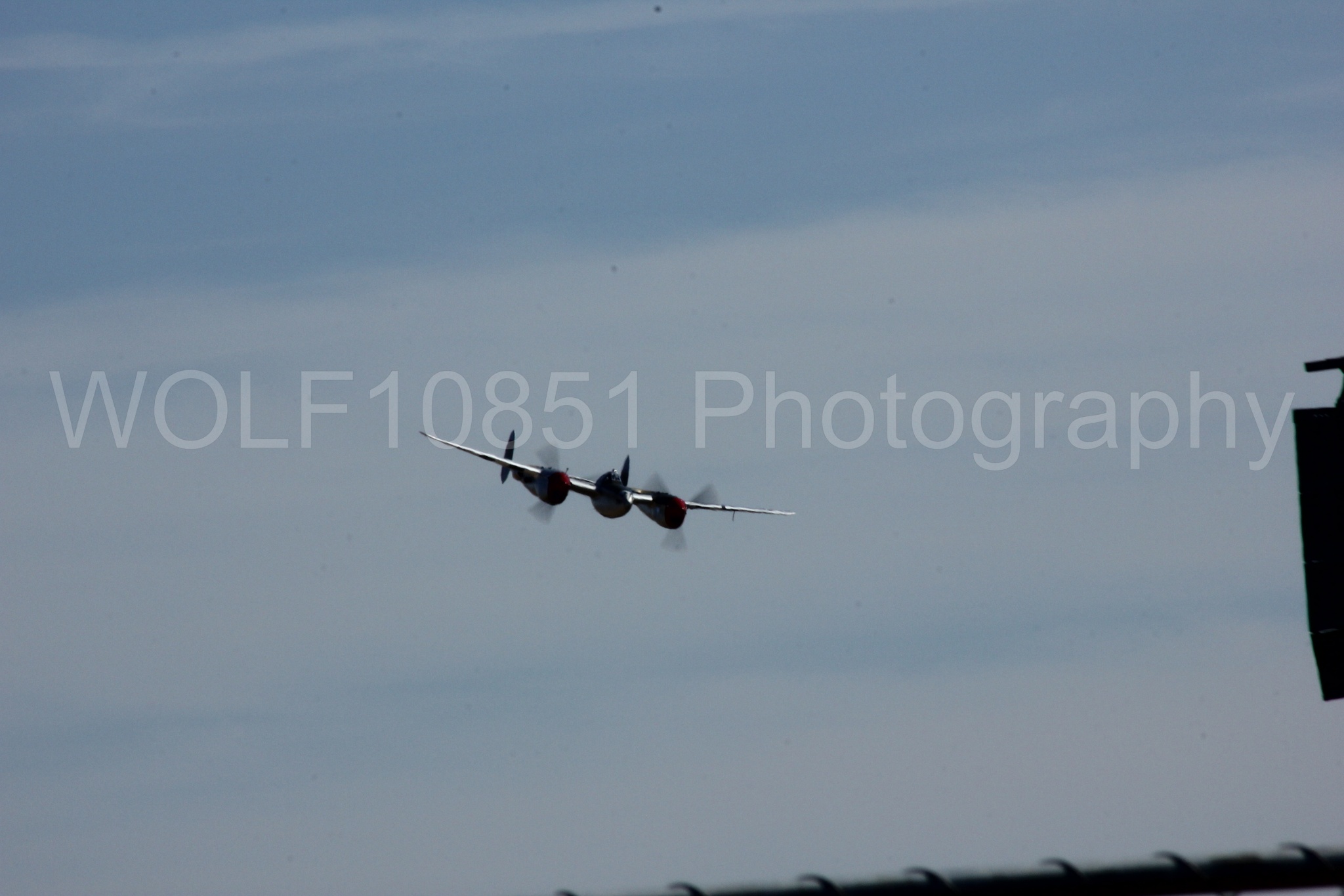 Aviation photography by WOLF10851 featuring P-38 Lightning, Honey Bunny, California Capital Airshow 2012.
