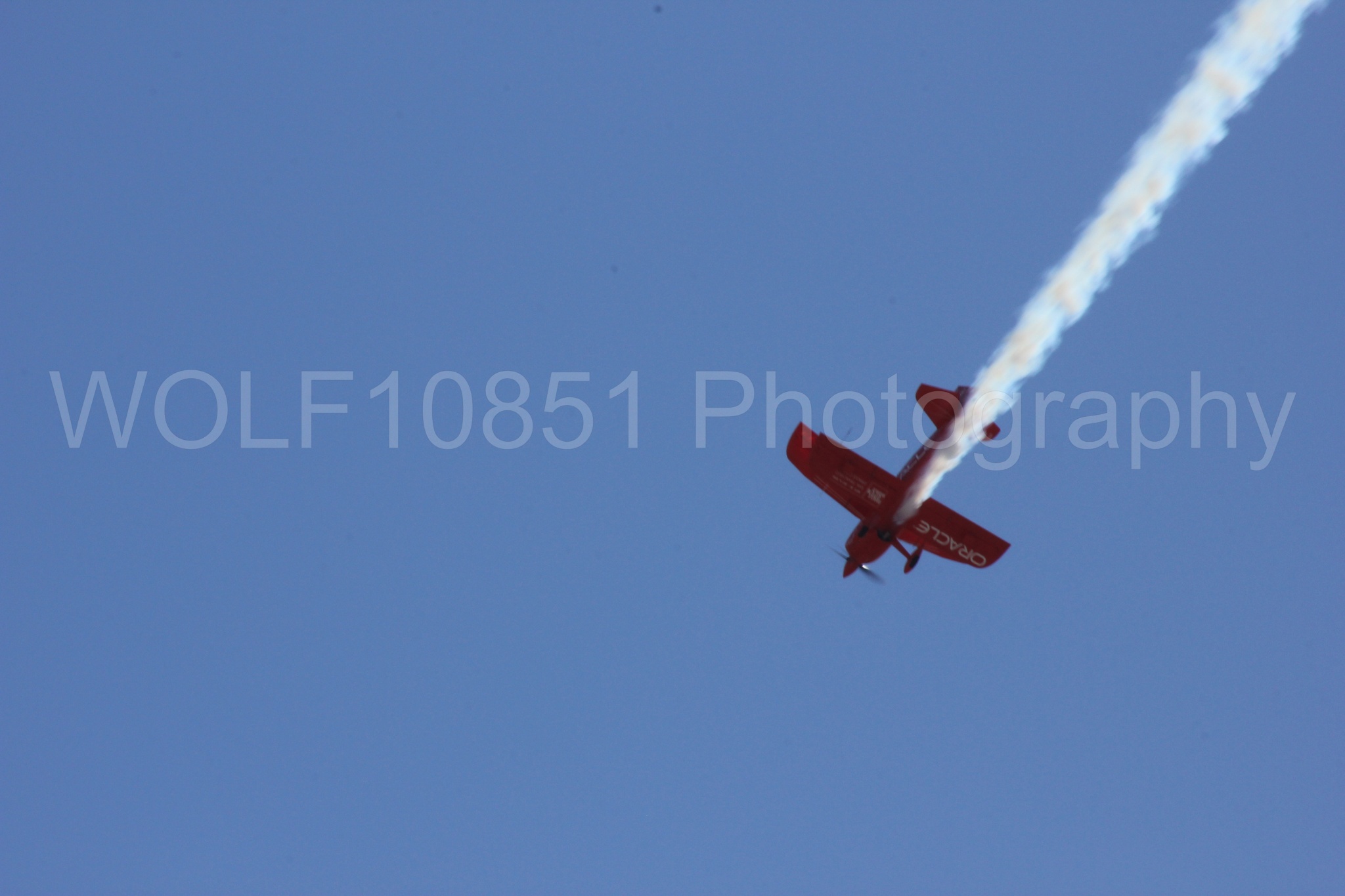 Aviation photography by WOLF10851 featuring California Capital Airshow 2012, Sean Tucker, Oracle, Team Oracle, Aviation Specialties Unlimited Challenger III.