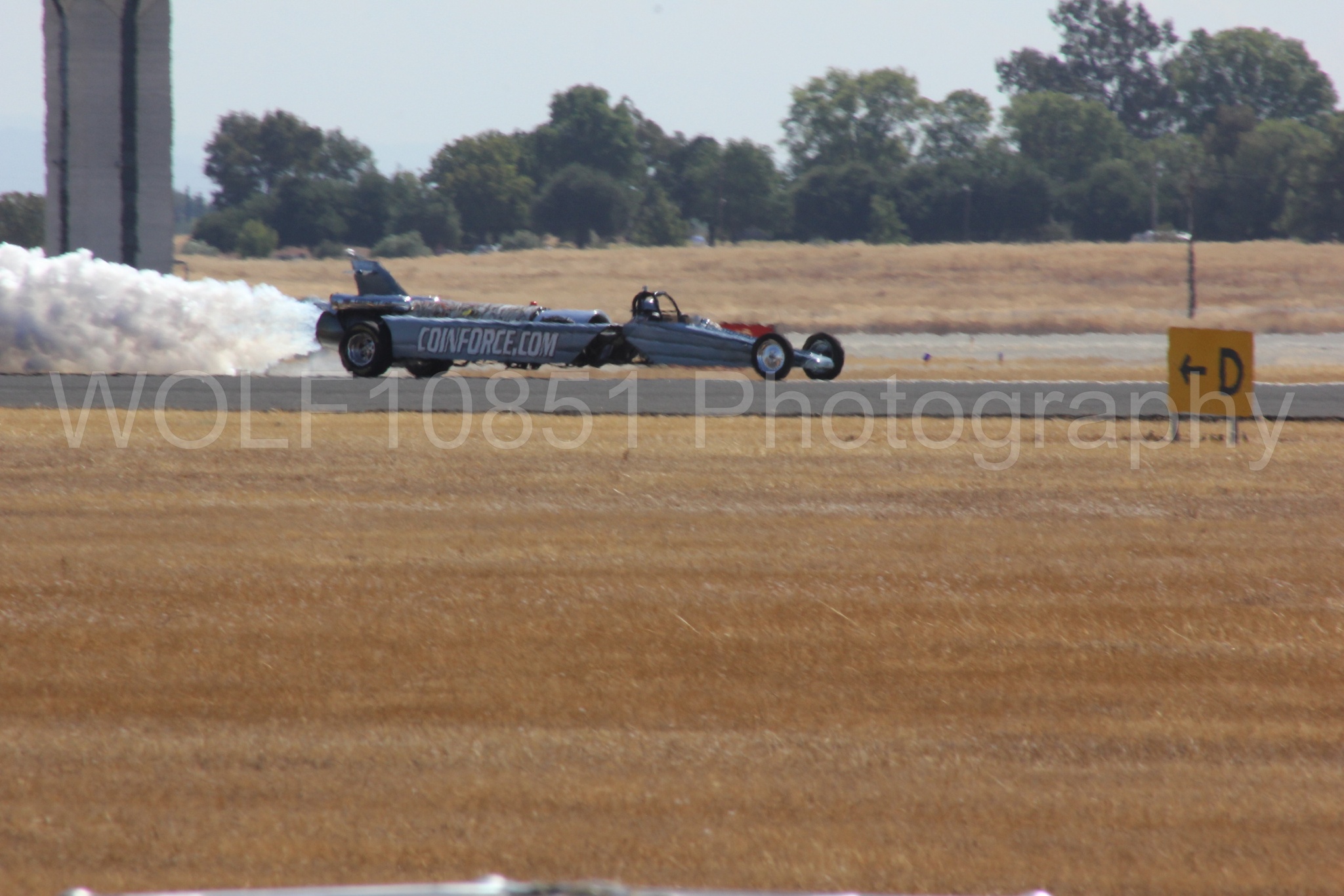 Aviation photography by WOLF10851 featuring Smoke N Thunder Jet Car, Smoke N Thunder, California Capital Airshow 2012.