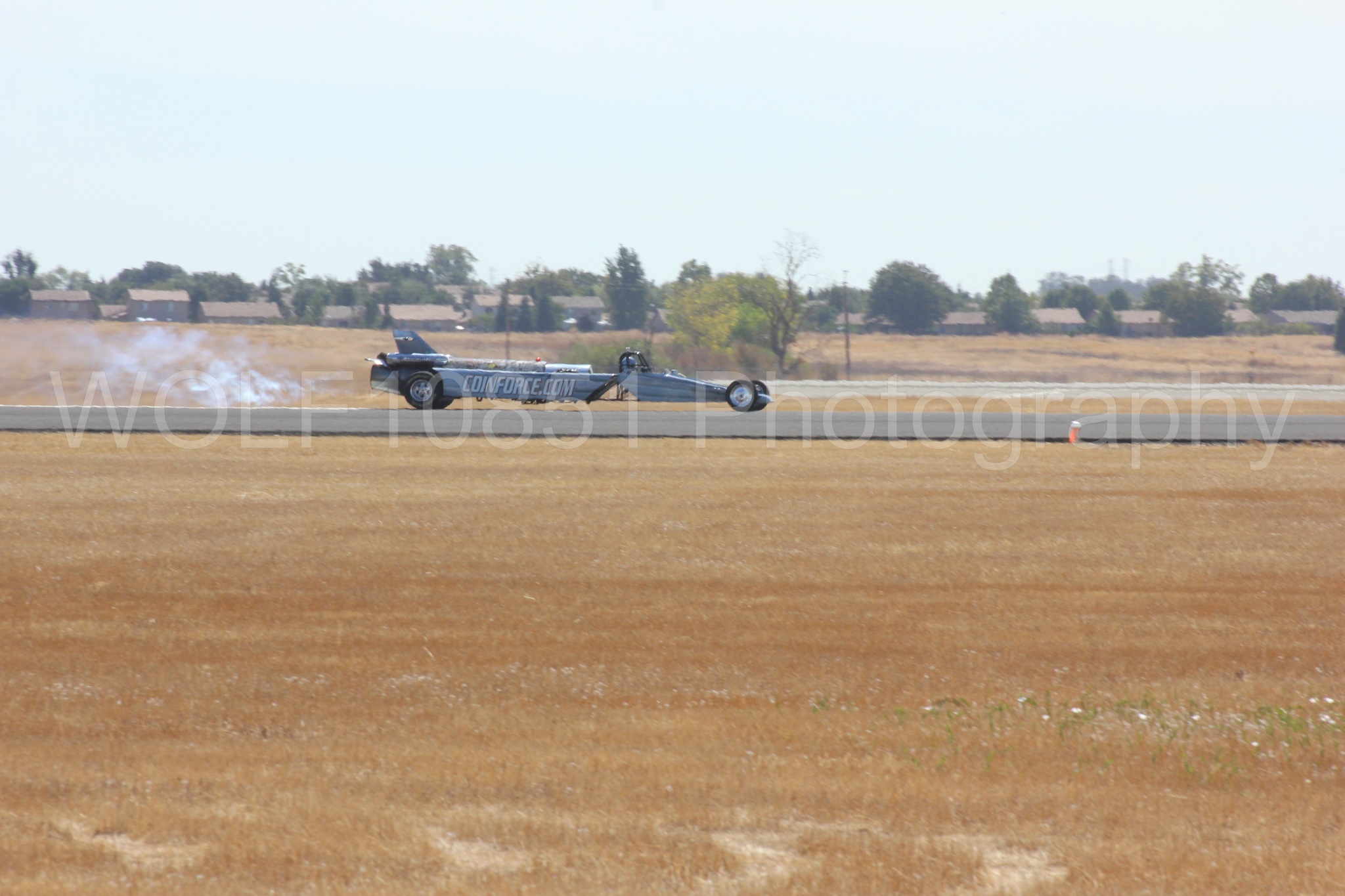 Aviation photography by WOLF10851 featuring Smoke N Thunder Jet Car, Smoke N Thunder, California Capital Airshow 2012.