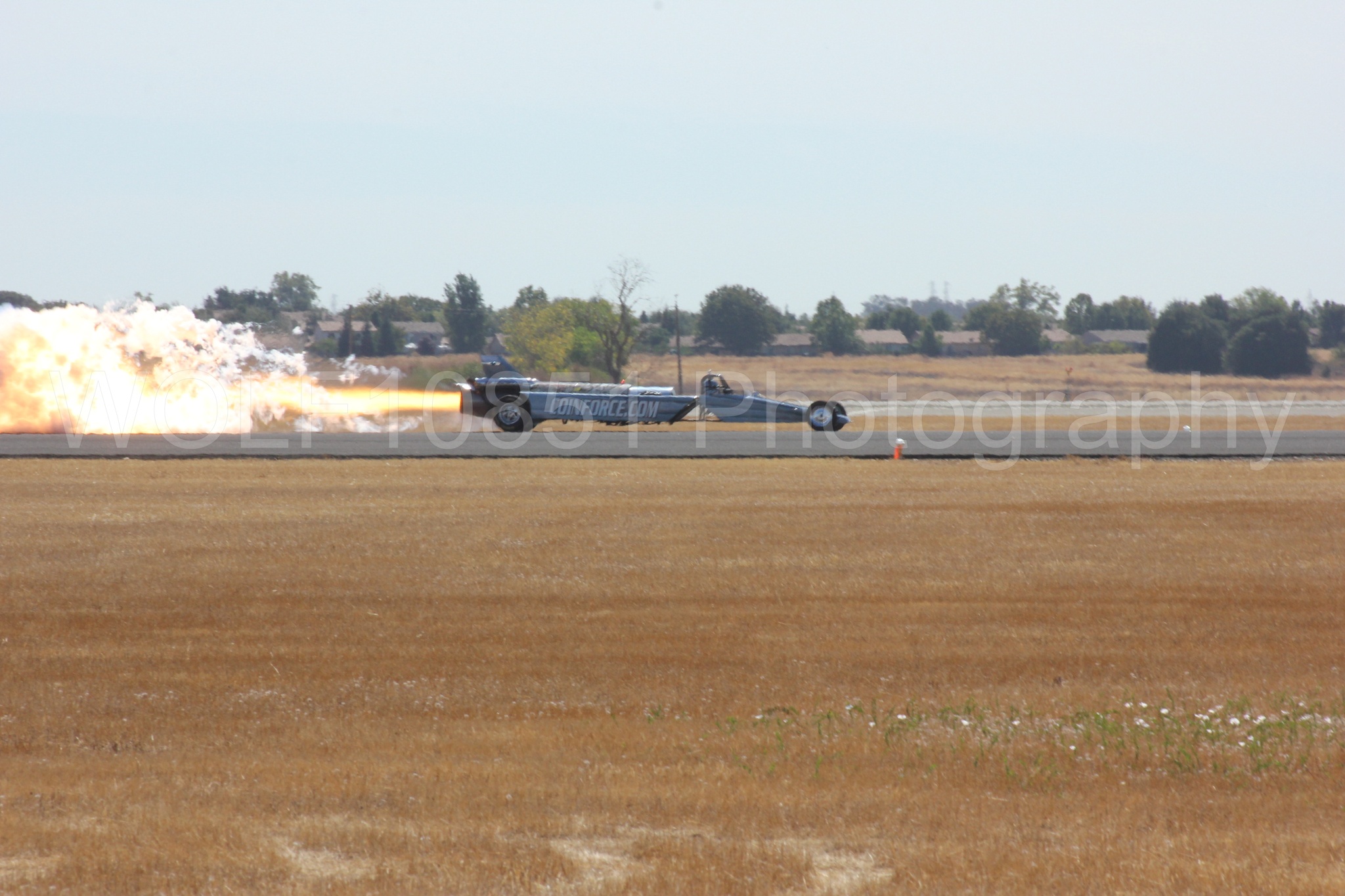 Aviation photography by WOLF10851 featuring Smoke N Thunder Jet Car, Smoke N Thunder, California Capital Airshow 2012.