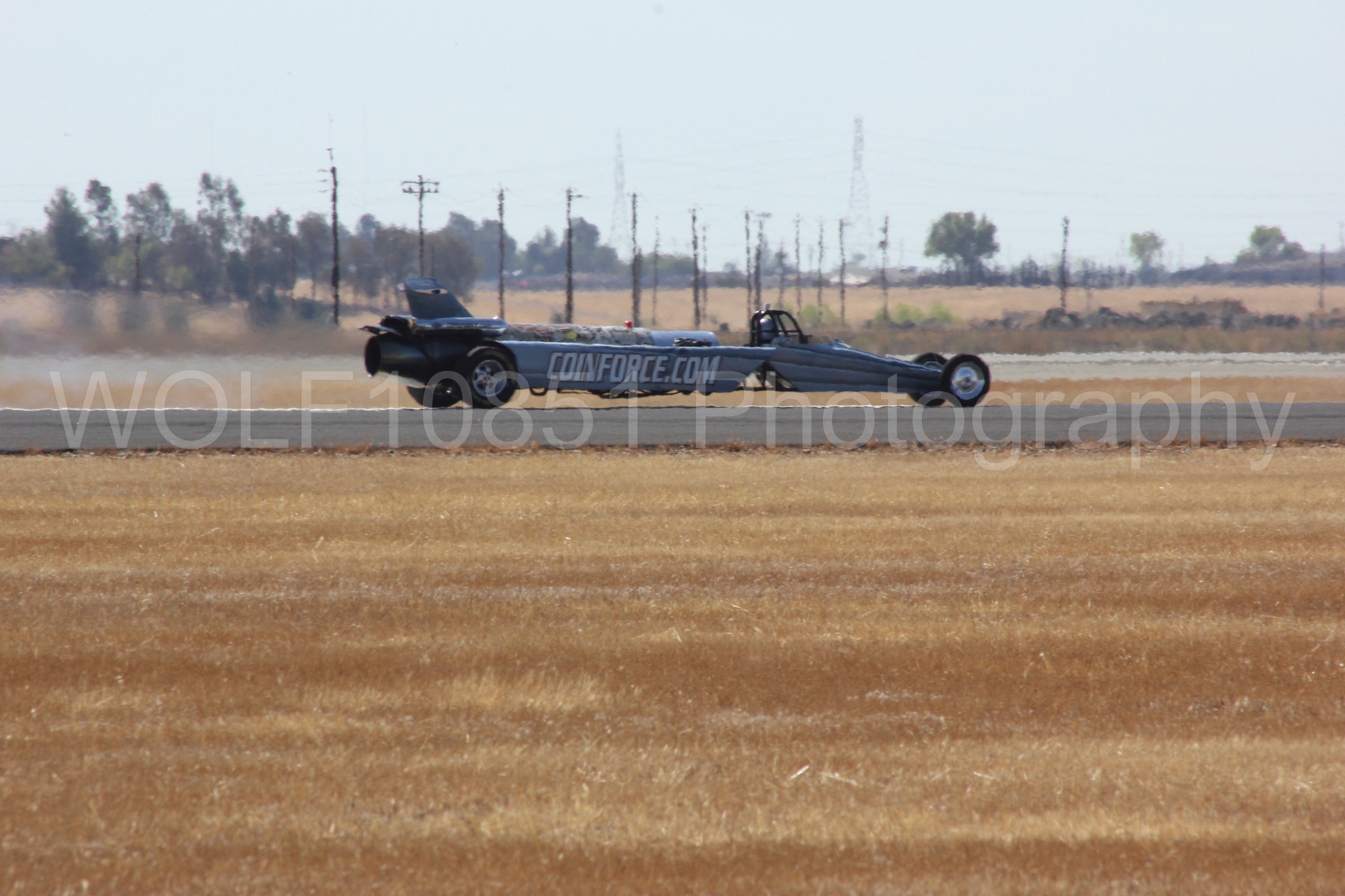 Aviation photography by WOLF10851 featuring Smoke N Thunder Jet Car, Smoke N Thunder, California Capital Airshow 2012.