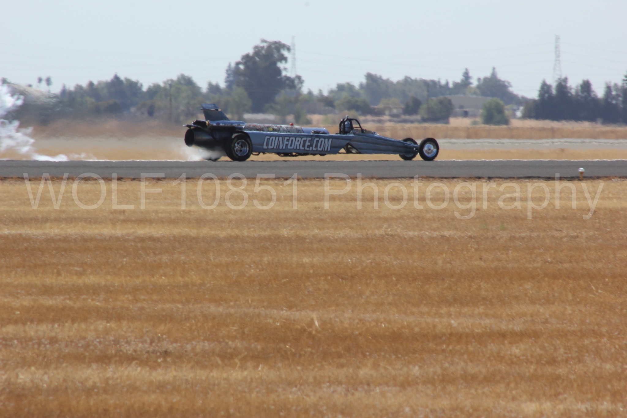 Aviation photography by WOLF10851 featuring Smoke N Thunder Jet Car, Smoke N Thunder, California Capital Airshow 2012.