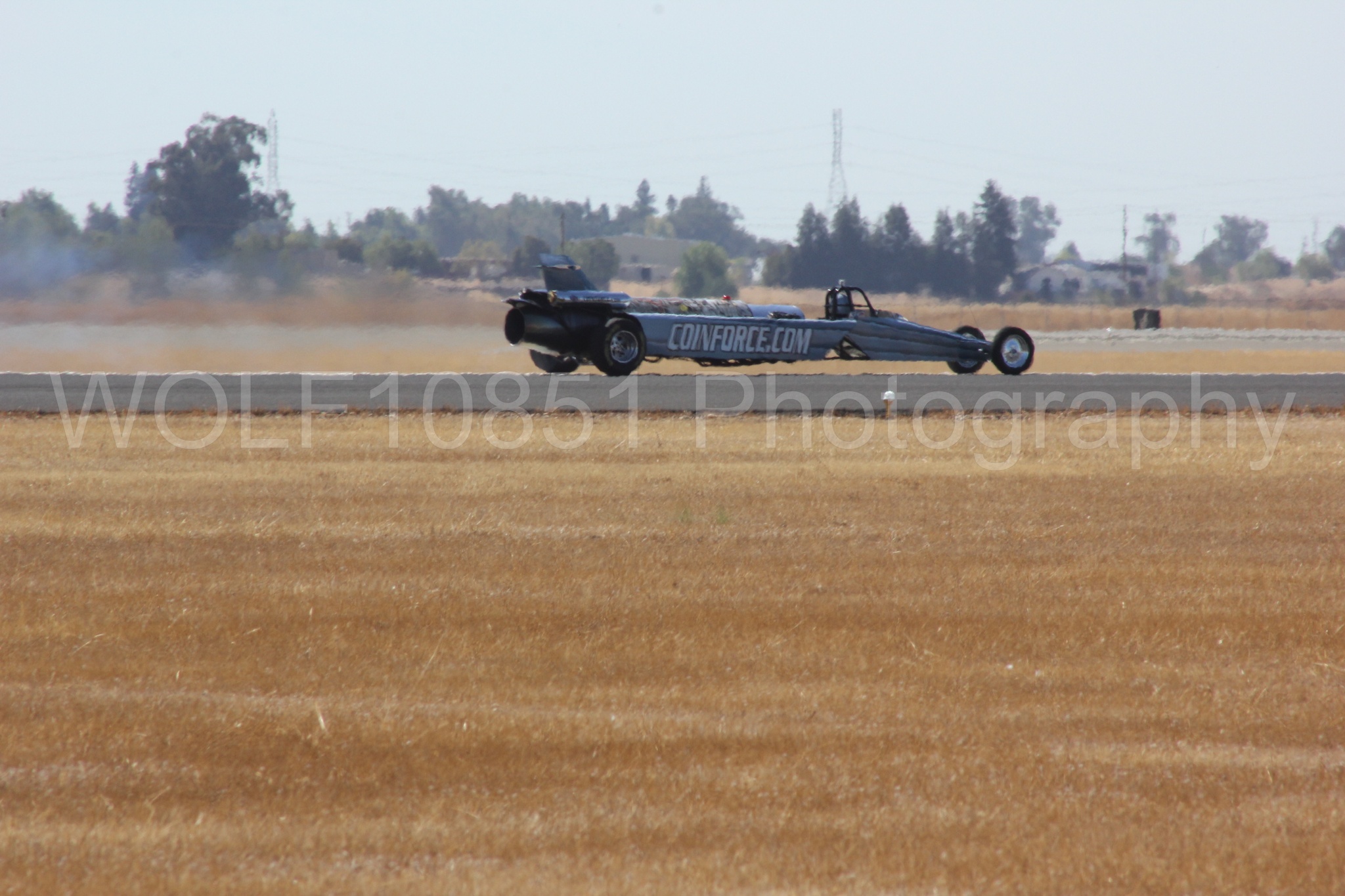 Aviation photography by WOLF10851 featuring Smoke N Thunder Jet Car, Smoke N Thunder, California Capital Airshow 2012.