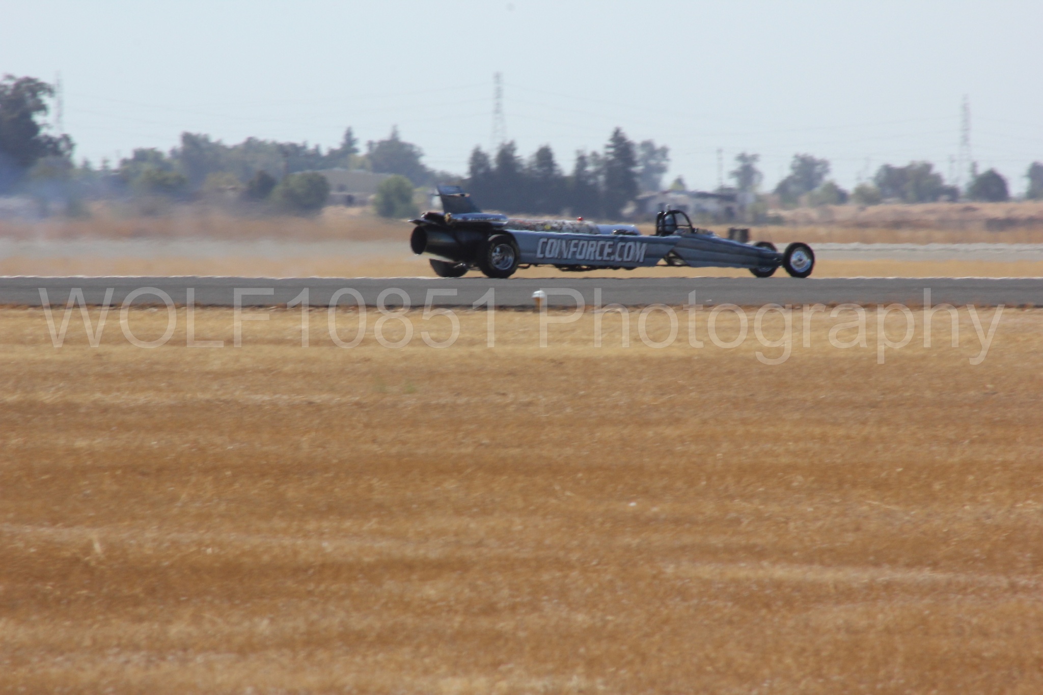 Aviation photography by WOLF10851 featuring Smoke N Thunder Jet Car, Smoke N Thunder, California Capital Airshow 2012.