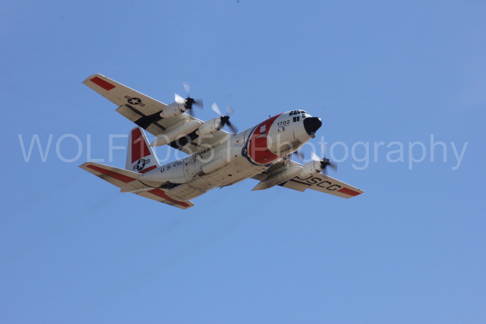 Aviation photography by WOLF10851 featuring C-130 Hercules, USCG, California Capital Airshow 2012.