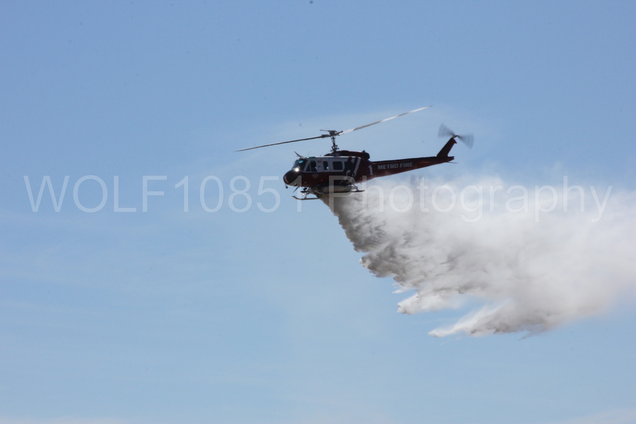 Aviation photography by WOLF10851 featuring California Capital Airshow 2012, Bell UH-1 Iroquois Huey, Sacramento Metro Fire.