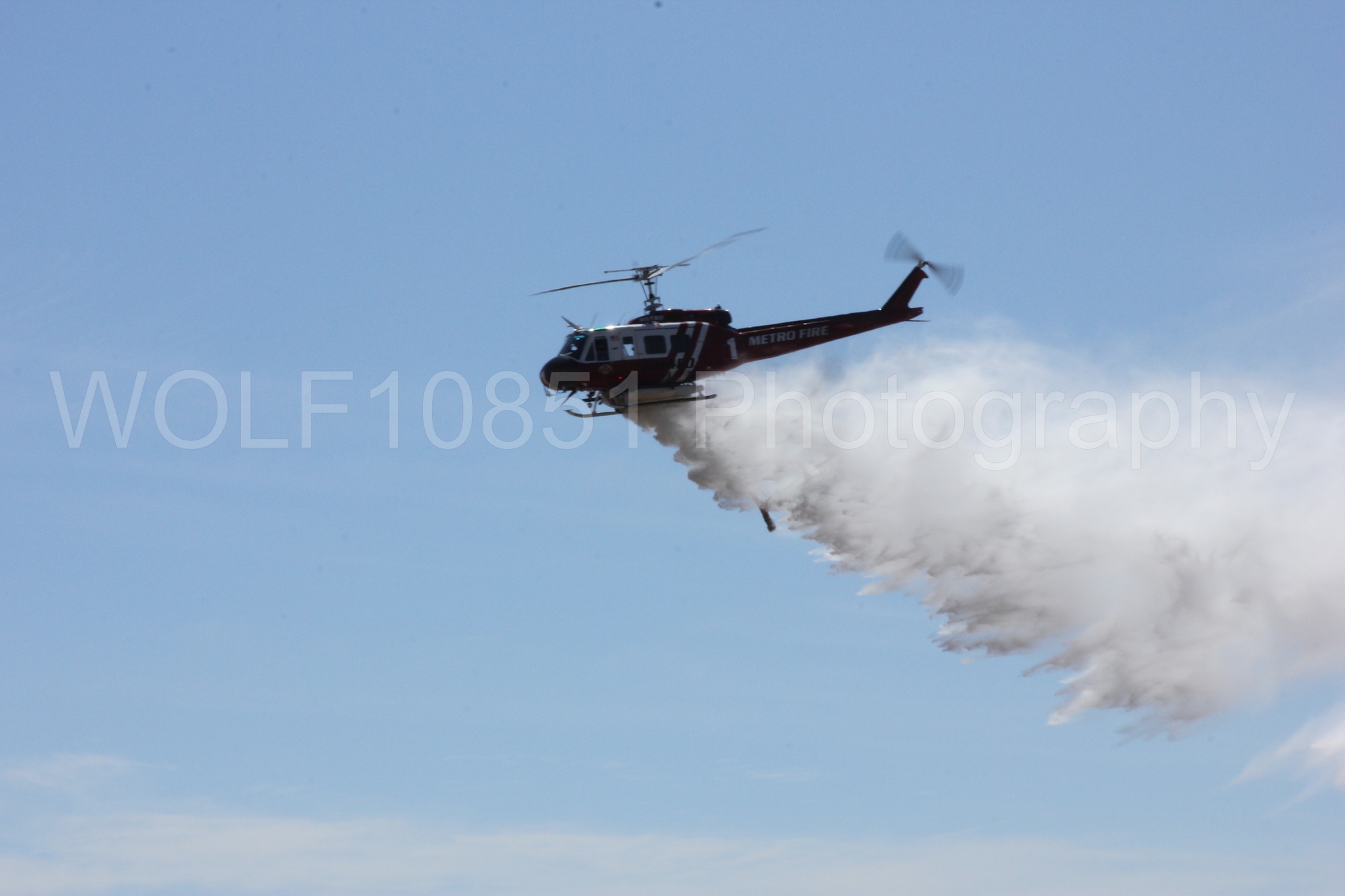 Aviation photography by WOLF10851 featuring California Capital Airshow 2012, Bell UH-1 Iroquois Huey, Sacramento Metro Fire.
