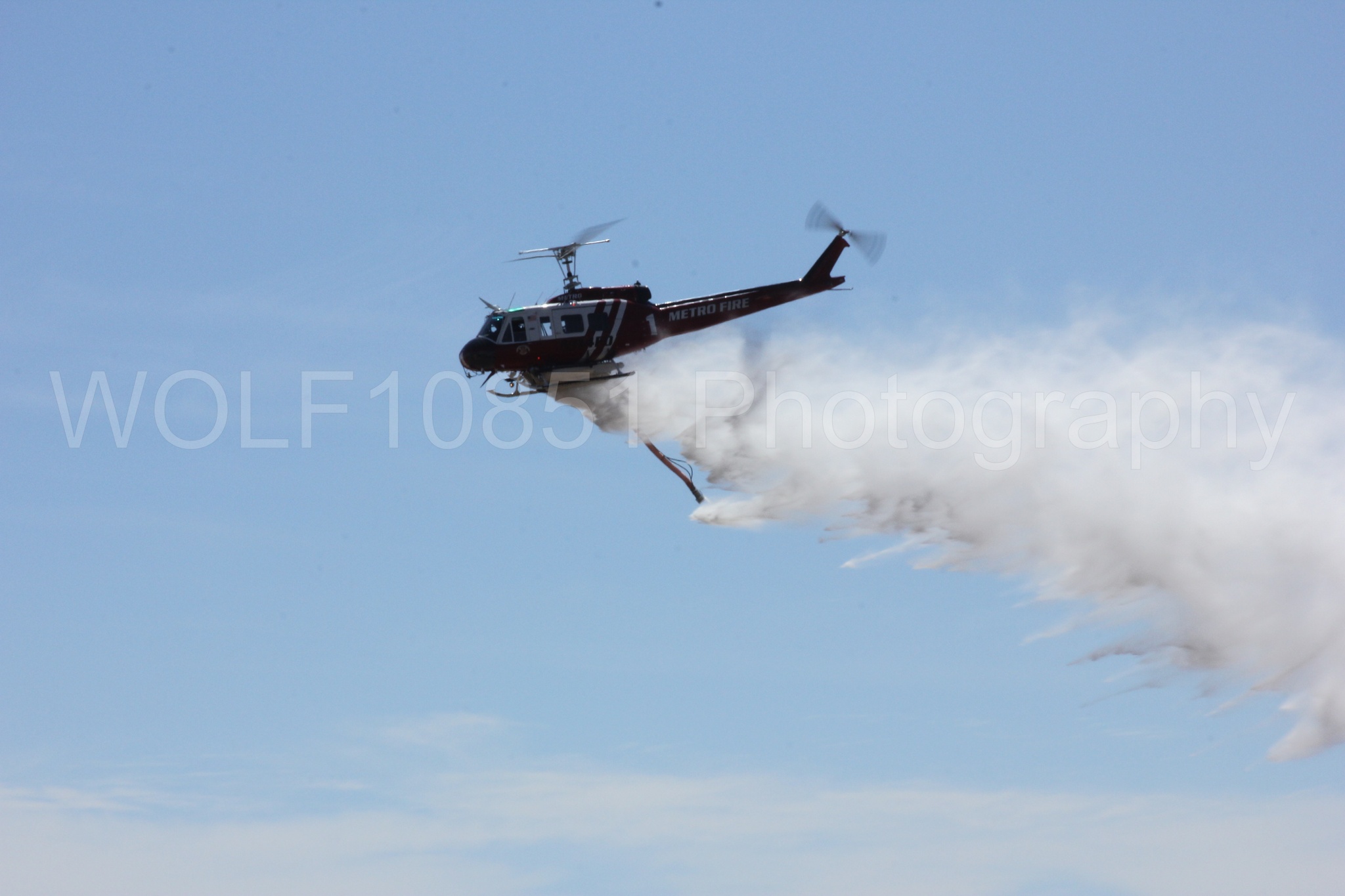 Aviation photography by WOLF10851 featuring California Capital Airshow 2012, Bell UH-1 Iroquois Huey, Sacramento Metro Fire.