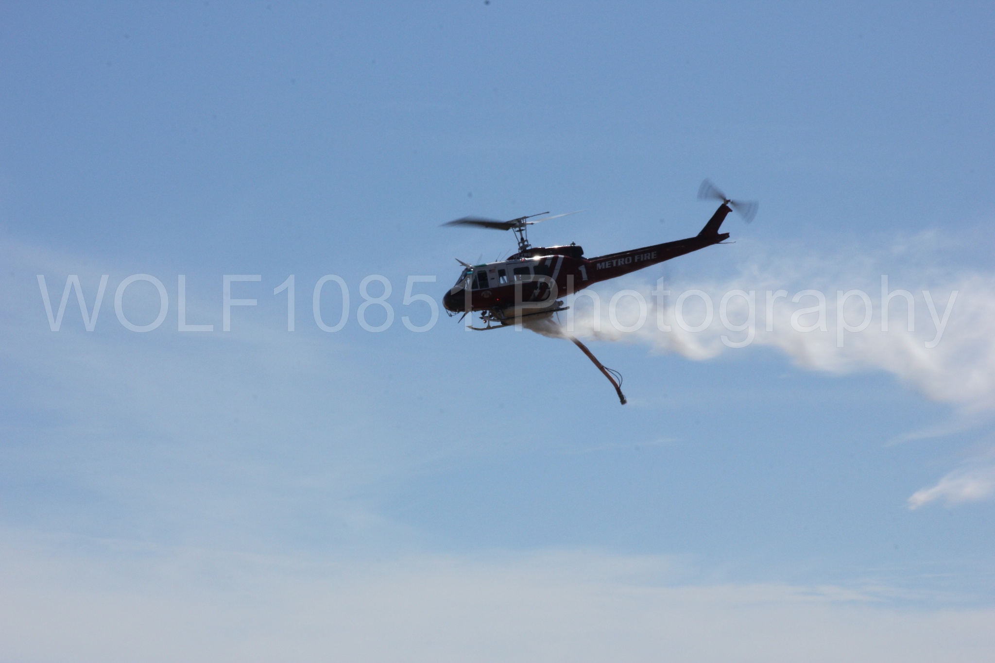 Aviation photography by WOLF10851 featuring California Capital Airshow 2012, Bell UH-1 Iroquois Huey, Sacramento Metro Fire.