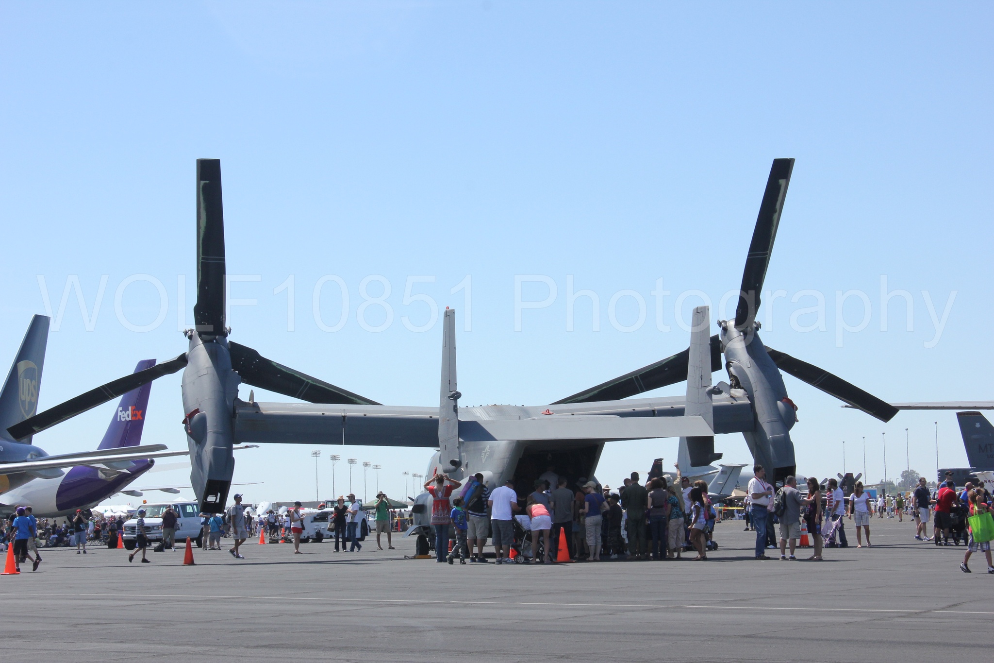 Aviation photography by WOLF10851 featuring MV-22 Osprey, Static Display, California Capital Airshow 2012.