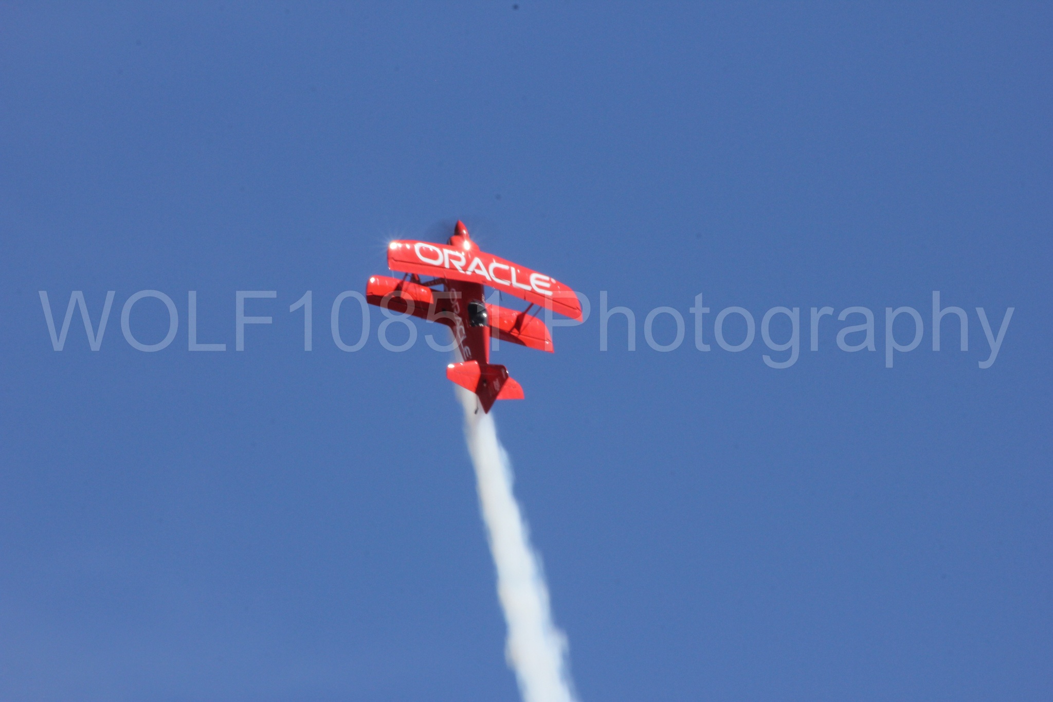 Aviation photography by WOLF10851 featuring California Capital Airshow 2012, Sean Tucker, Oracle, Team Oracle, Aviation Specialties Unlimited Challenger III.