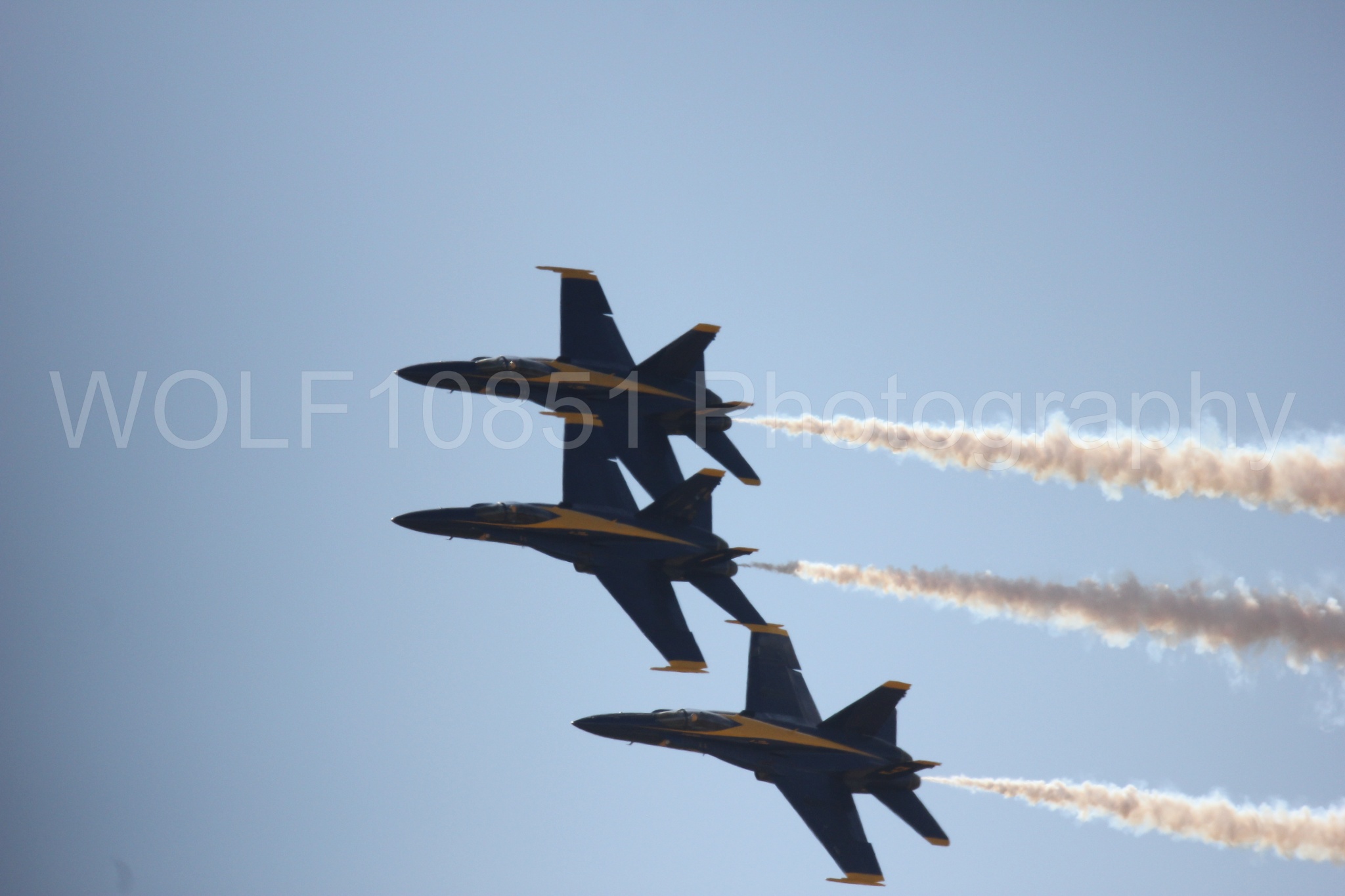Aviation photography by WOLF10851 featuring F-18 Hornet, Blue Angels, California Capital Airshow 2016, Blue and Gold.