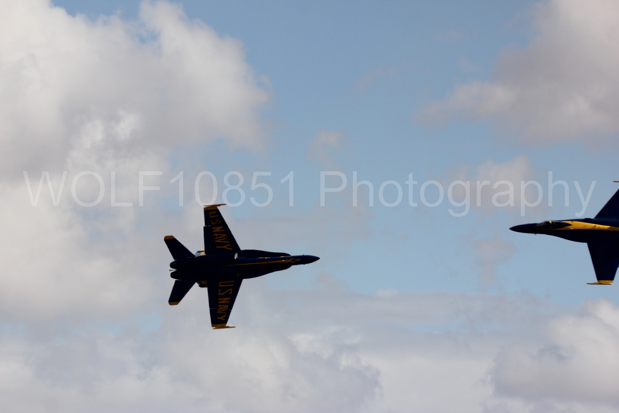 Aviation photography by WOLF10851 featuring F-18 Hornet, Blue Angels, California Capital Airshow 2016, Blue and Gold.