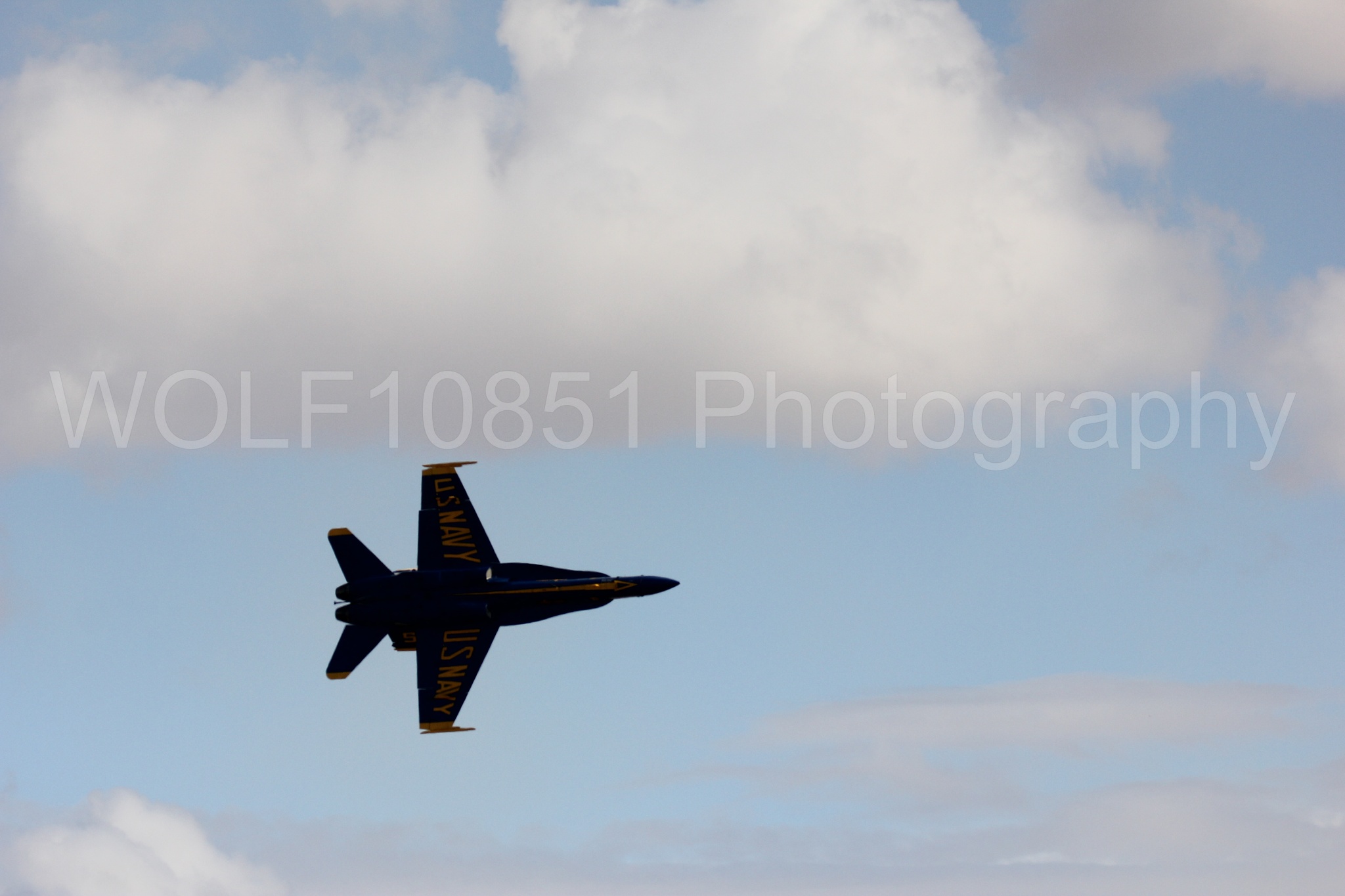 Aviation photography by WOLF10851 featuring F-18 Hornet, Blue Angels, California Capital Airshow 2016, Blue and Gold.